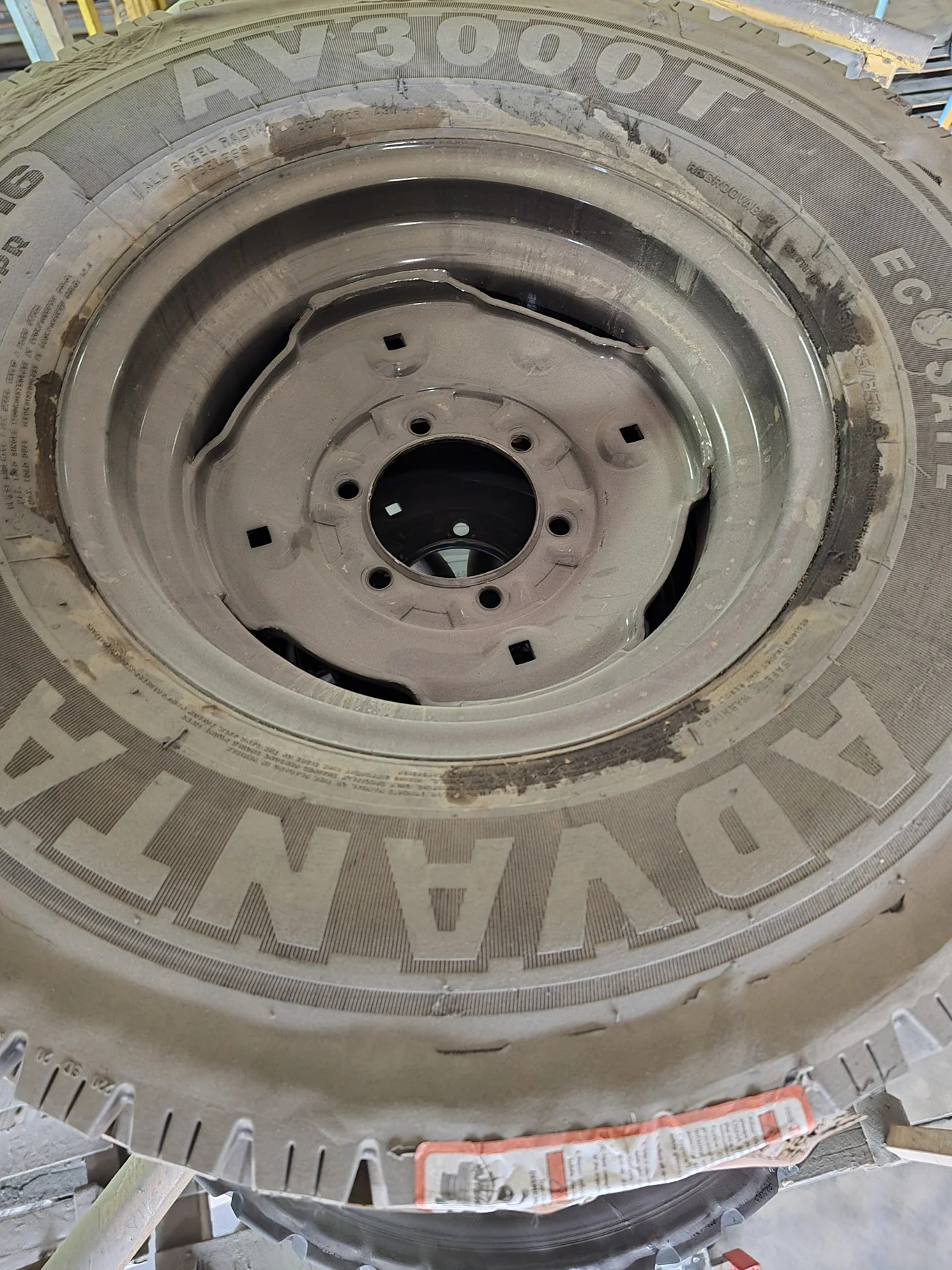 6 X 16 6-6-4.63-1.12IN BLACK WHEEL