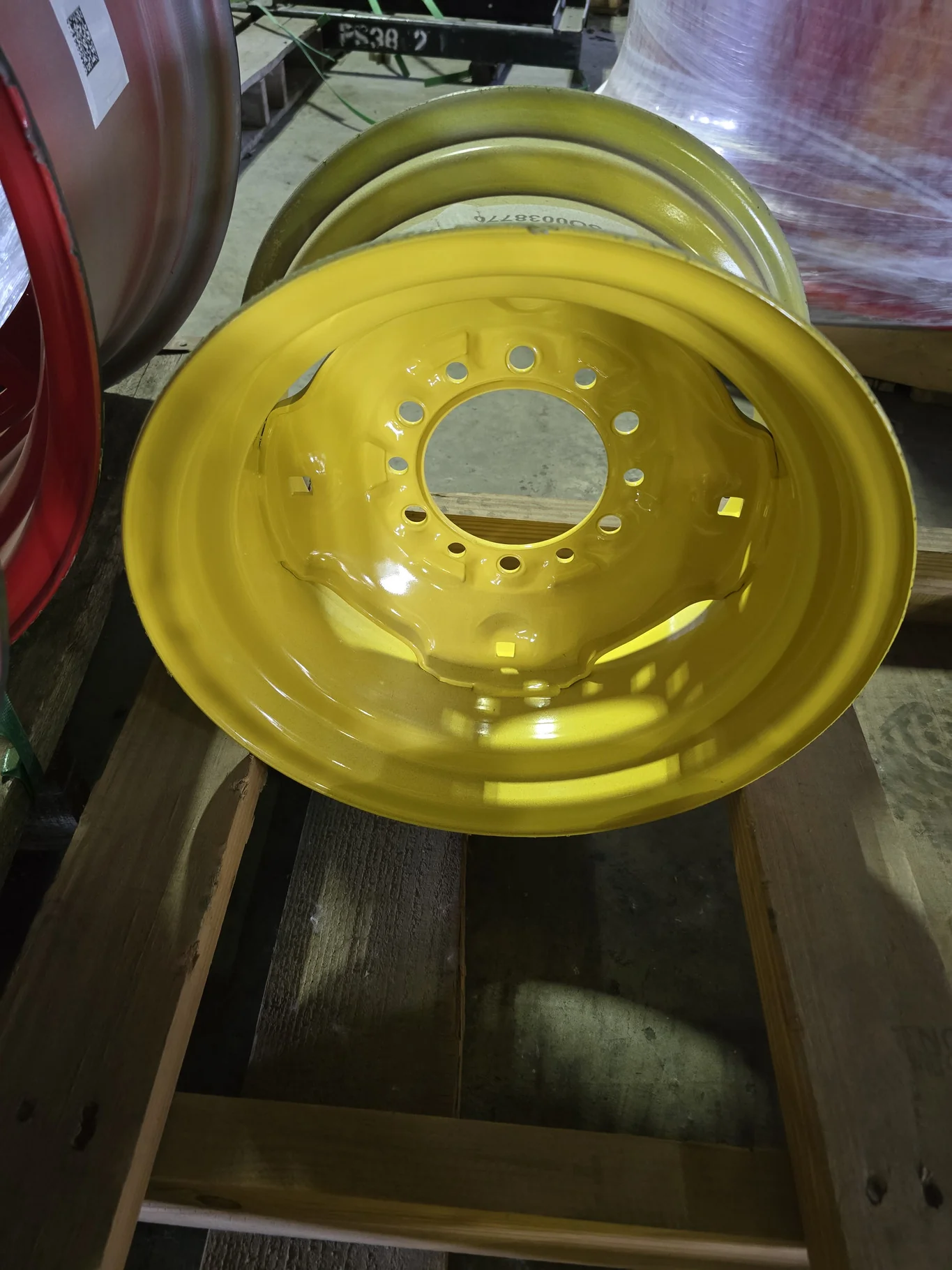 8 X 14 6-6-4.62-1.12IN YELLOW WHEEL image 2