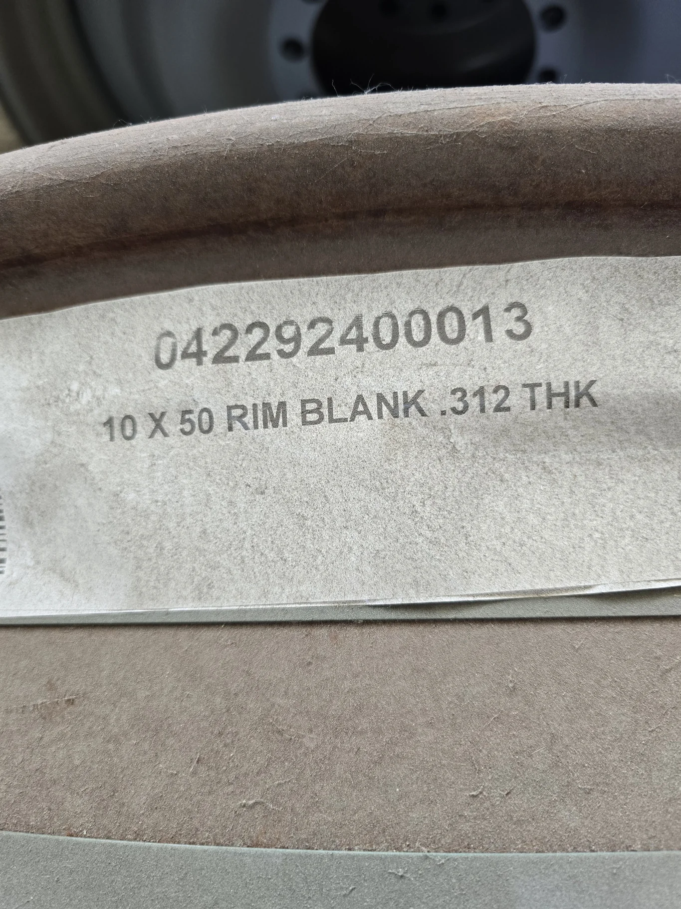 10 X 50 BLANK .312 THK - W CONTOUR image 3