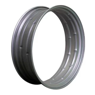 12 X 38 DOUBLE BEVEL SILVER WHEEL
