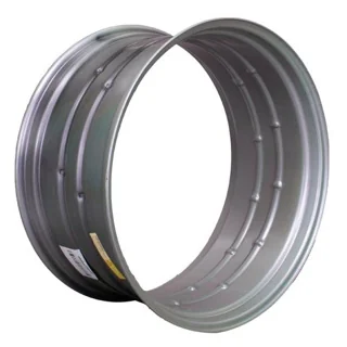 18 X 38 DOUBLE BEVEL SILVER WHEEL