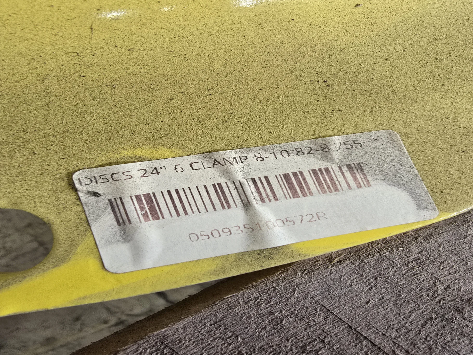 DISCS 24" 6 CLAMP 8-10.82-8.755 YELLOW image 3