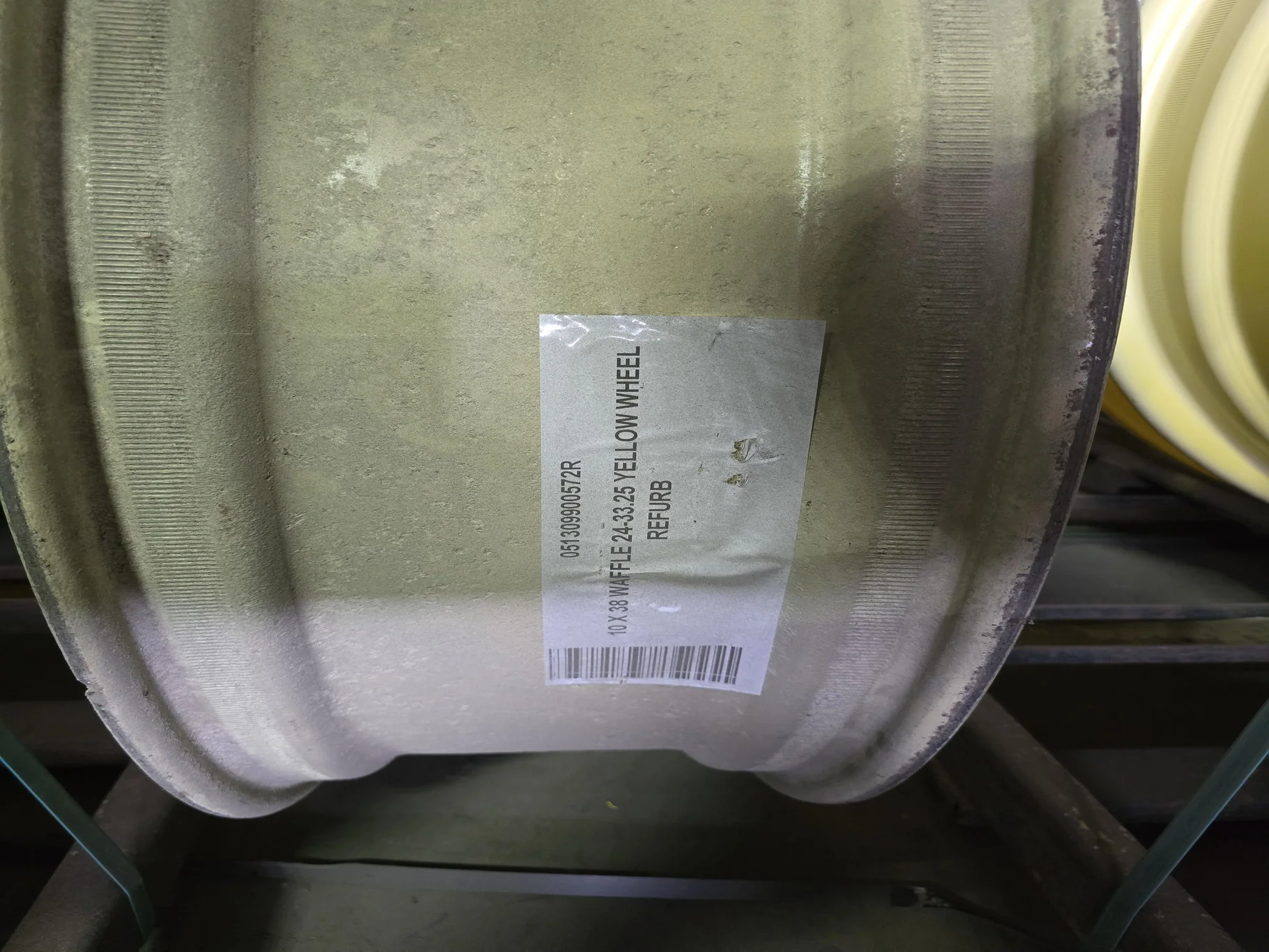 10 X 38 WAFFLE 24-33.25 YELLOW WHEEL image 2