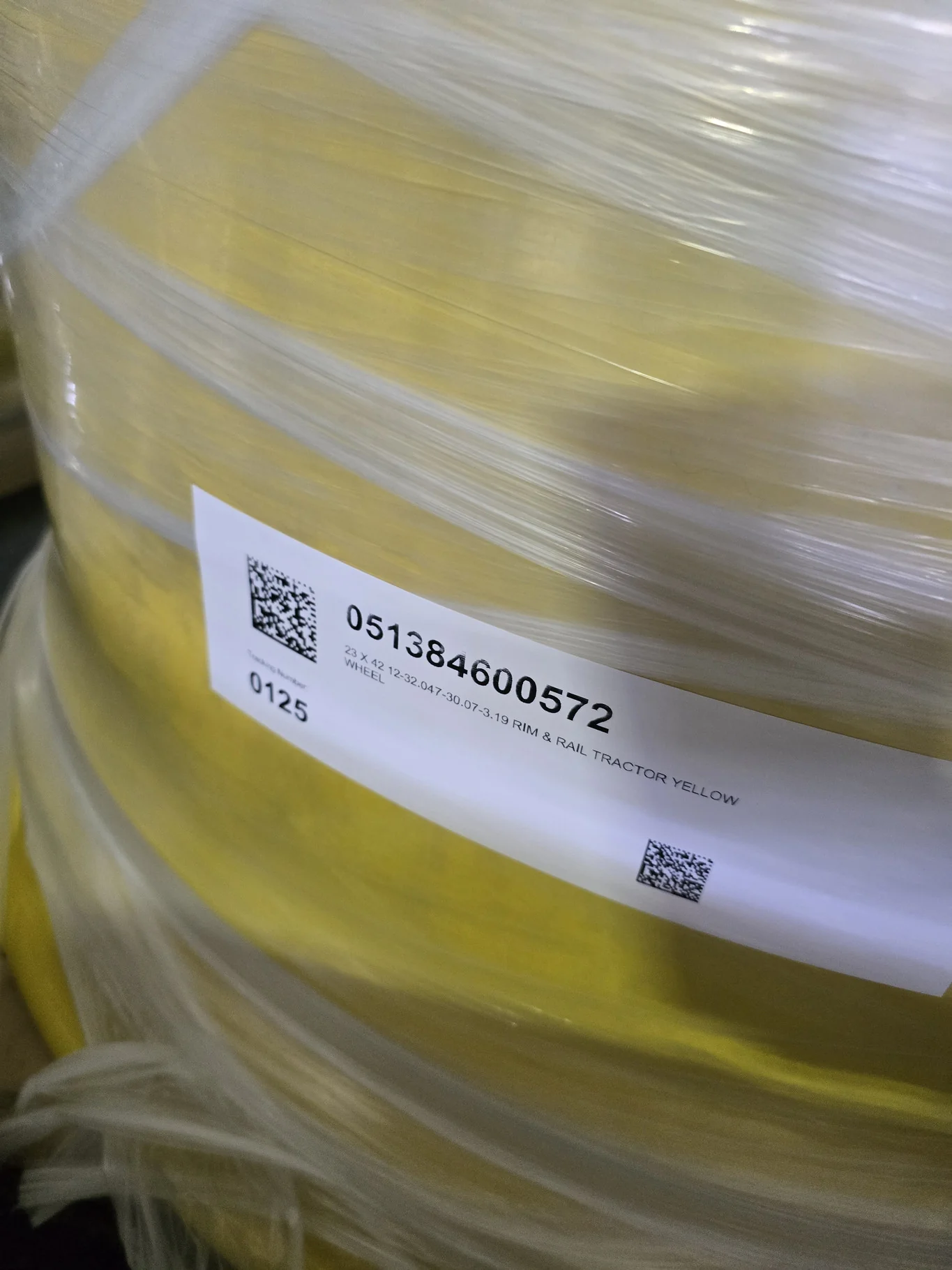 23 X 42 12-32.047-30.07-3.19 RIM & RAIL TRACTOR YELLOW WHEEL image 3