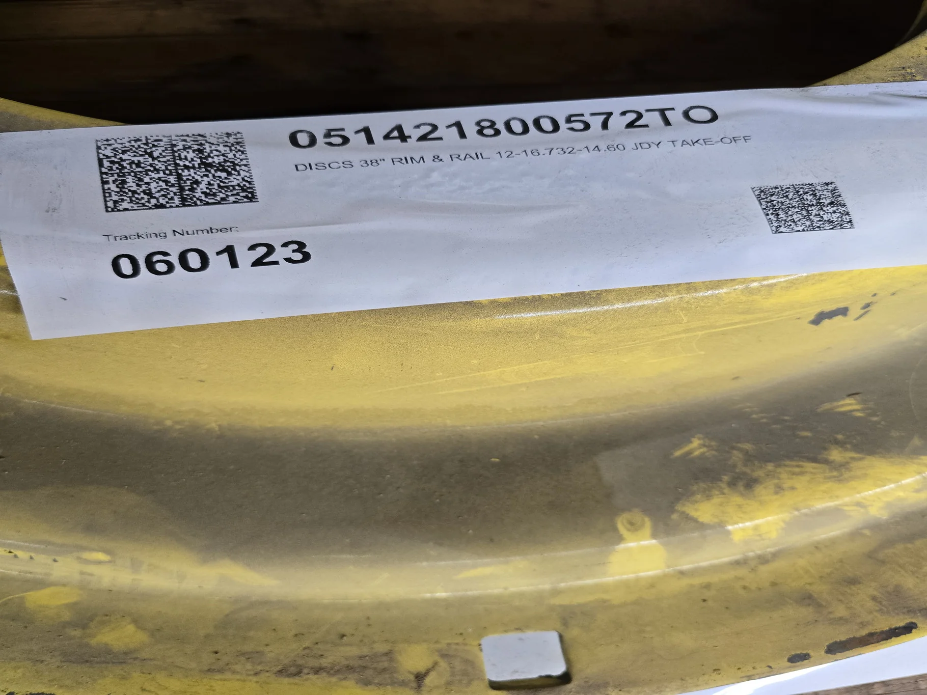 DISCS 38" RIM & RAIL 12-16.732-14.60 JDY image 3