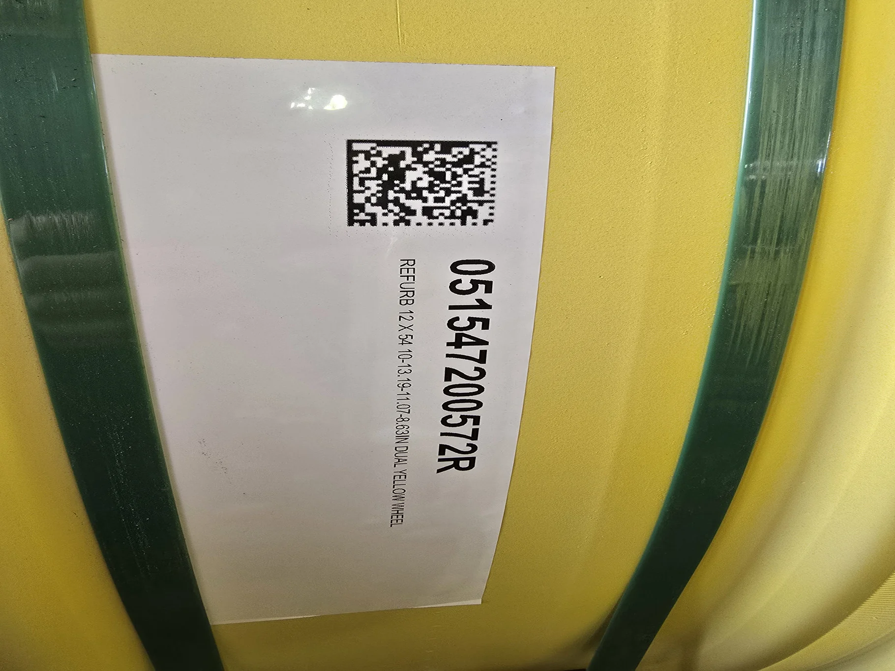 12 X 54 10-13.19-11.07-8.63IN YELLOW WHEEL image 4