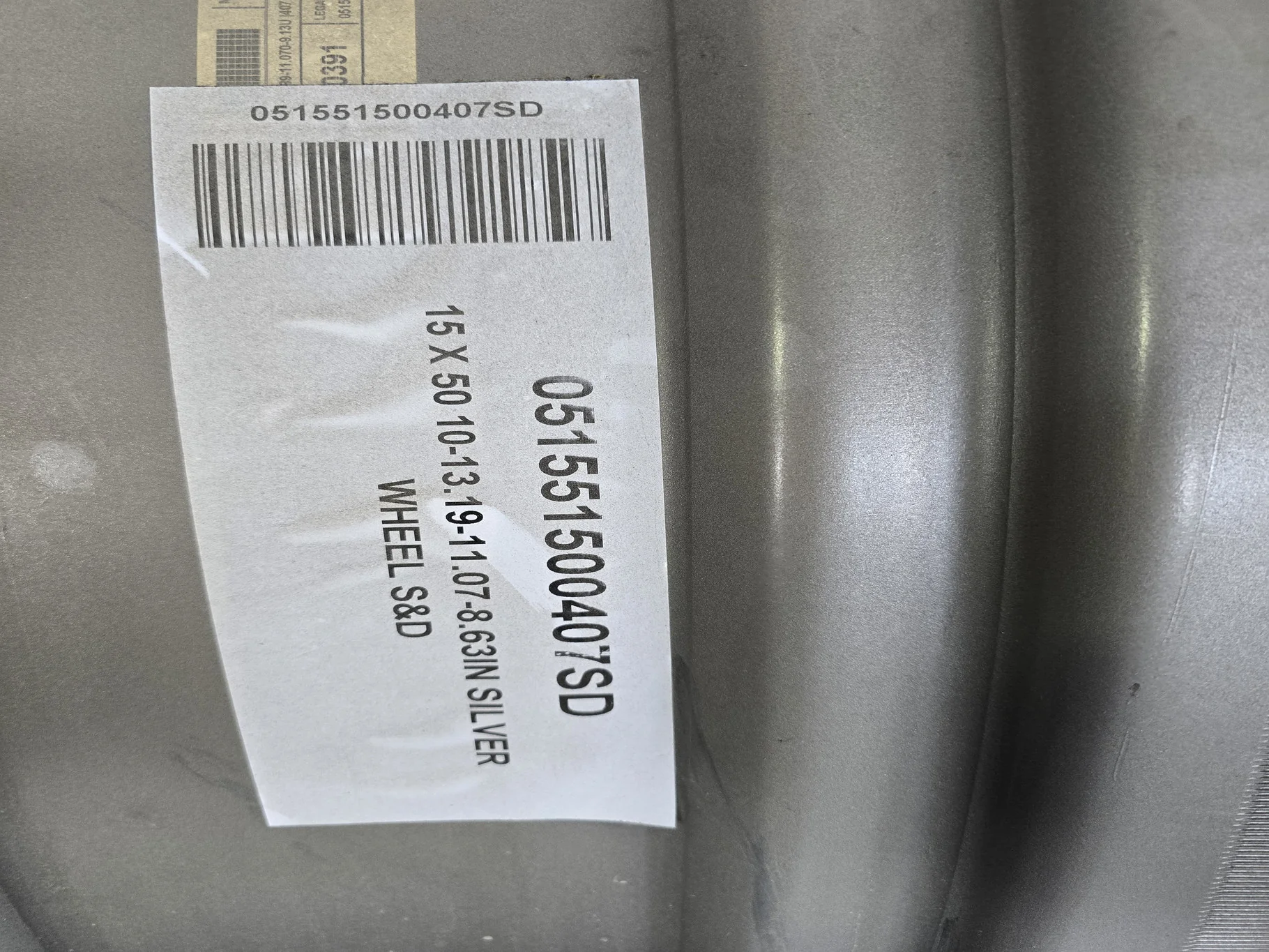 15 X 50 10-13.19-11.07-8.63IN SILVER WHEEL image 3