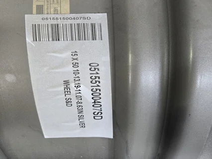 15 X 50 10-13.19-11.07-8.63IN SILVER WHEEL image 4