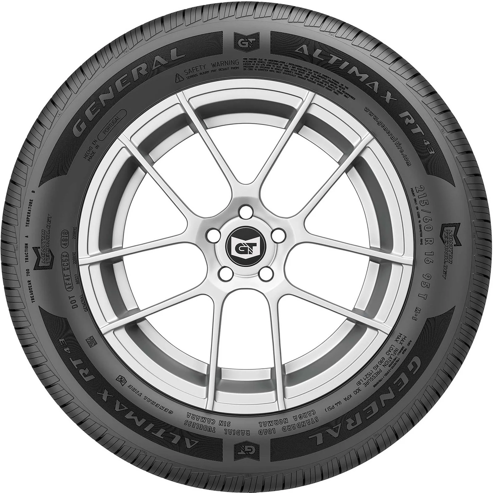 215/60R16 95V General AltiMax RT43 TL
