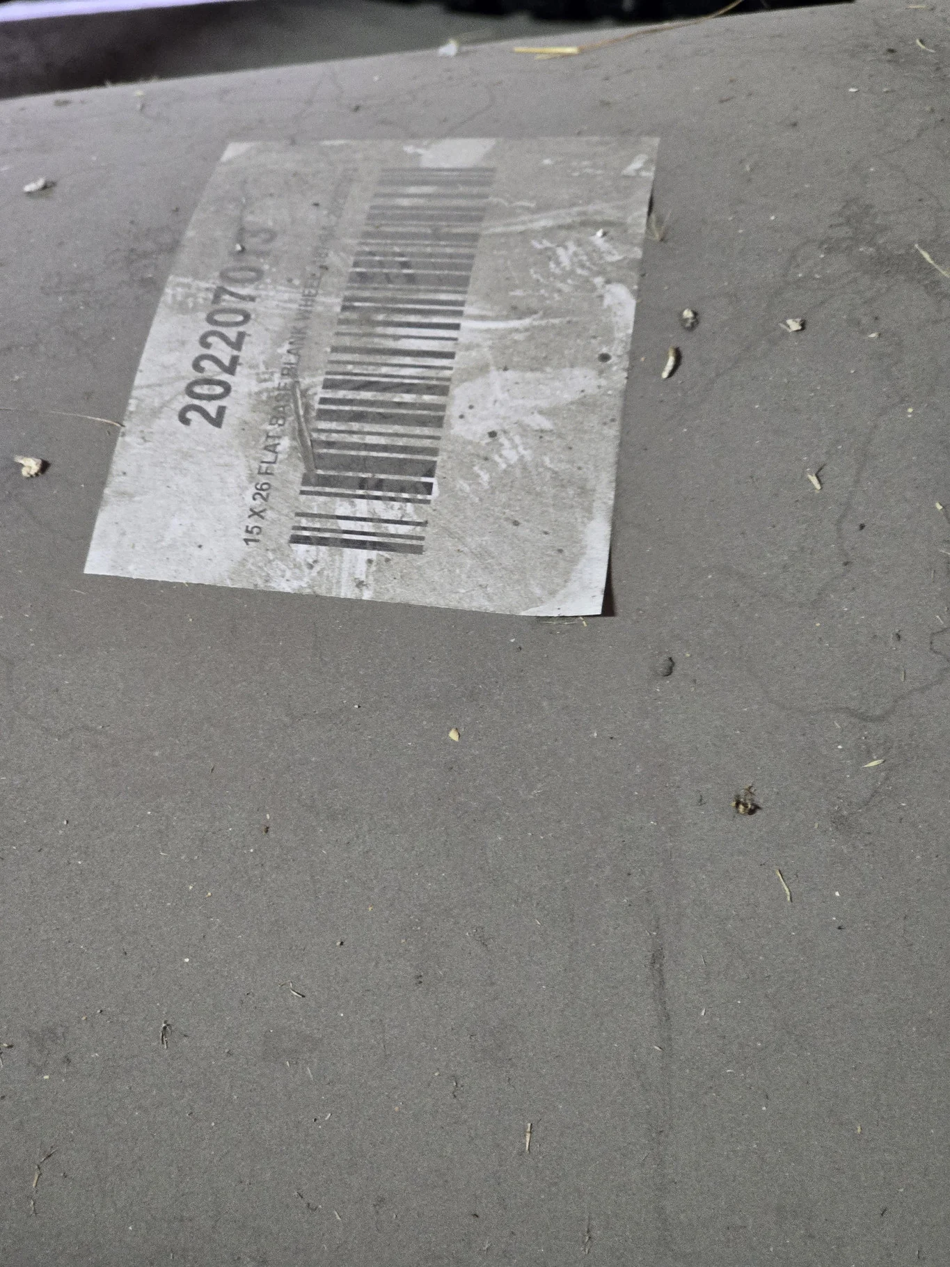 15 X 26 BLANK .187 THK FLAT BASE image 3