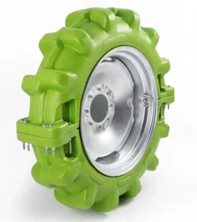 11.2-38 RHINOGATOR DEEP TREAD ON 10 X 38 8-8-6 GALVANIZED REINFORCED CENTER WHEEL