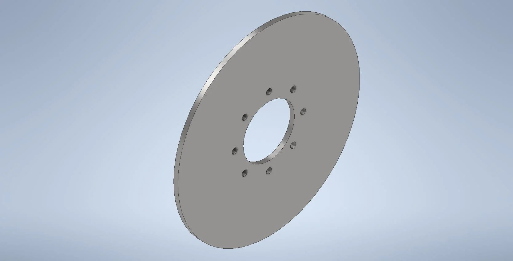 DISCS 21.25" FLAT PLATE 8-8-6.0 (.625 BH) .50 THK