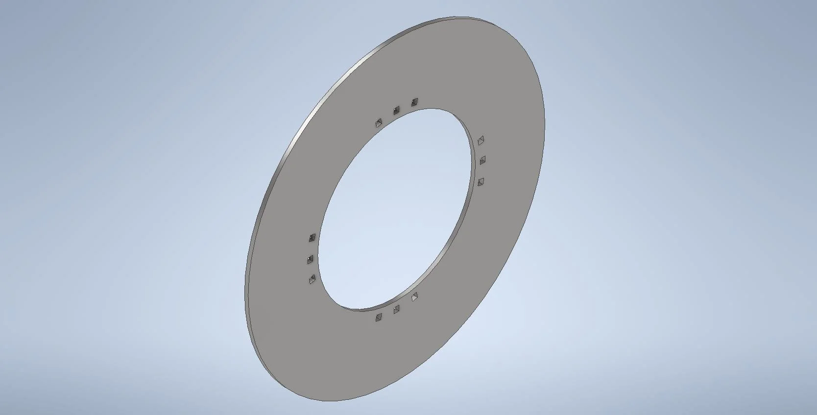 DISCS 40.039" FLAT PLATE 12-23.25-21.50 (.687" SQBH) .50 THK
