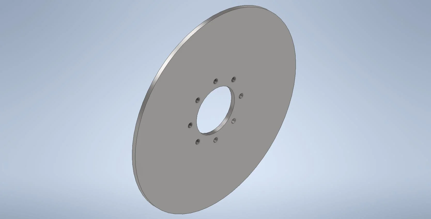 DISCS 25.25" FLAT PLATE 8-8.0-5.94 (.750 BH) .50 THK
