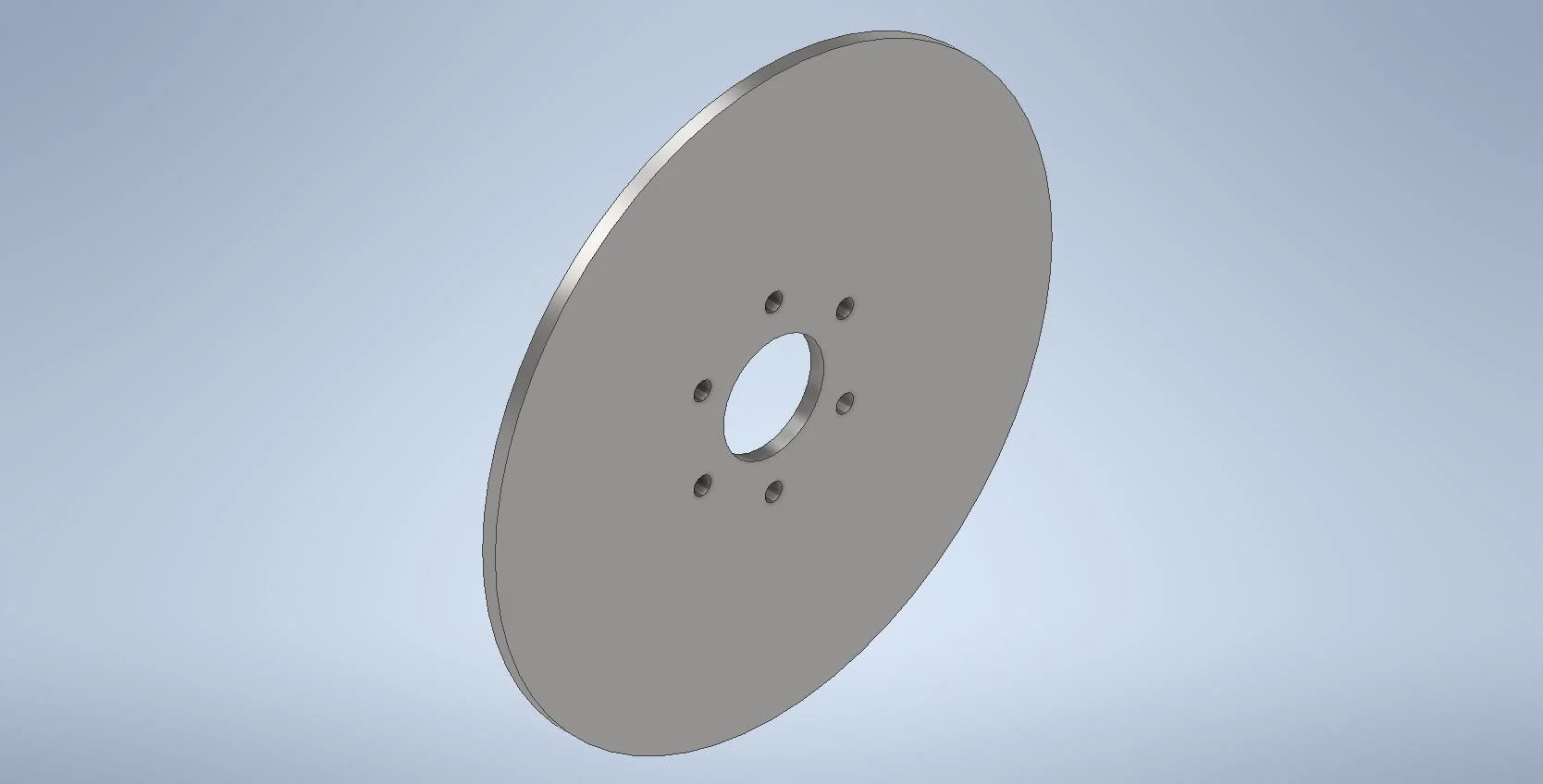 DISCS 22" FLAT PLATE 6-6.496-3.967 (.689 BH) .50 THK