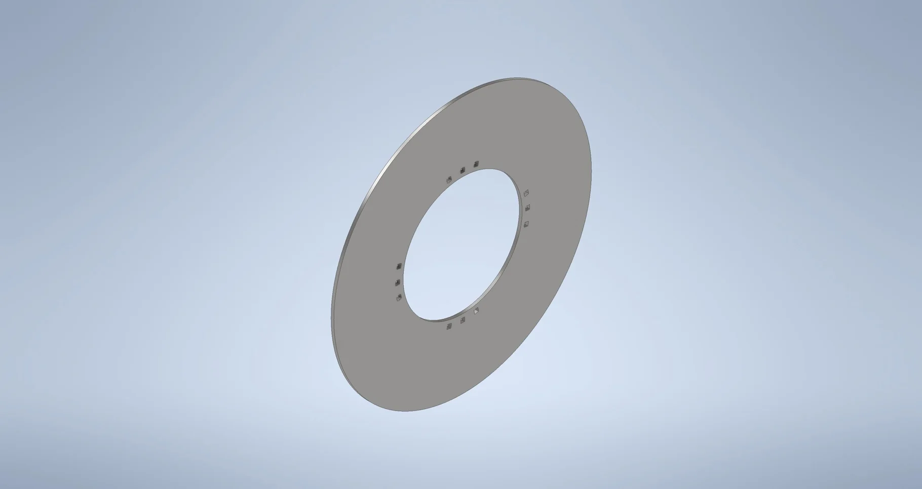 DISCS 46" WAFFLE PLATE 12-23.25-21.25 (.687 SQ BH) .50 THK