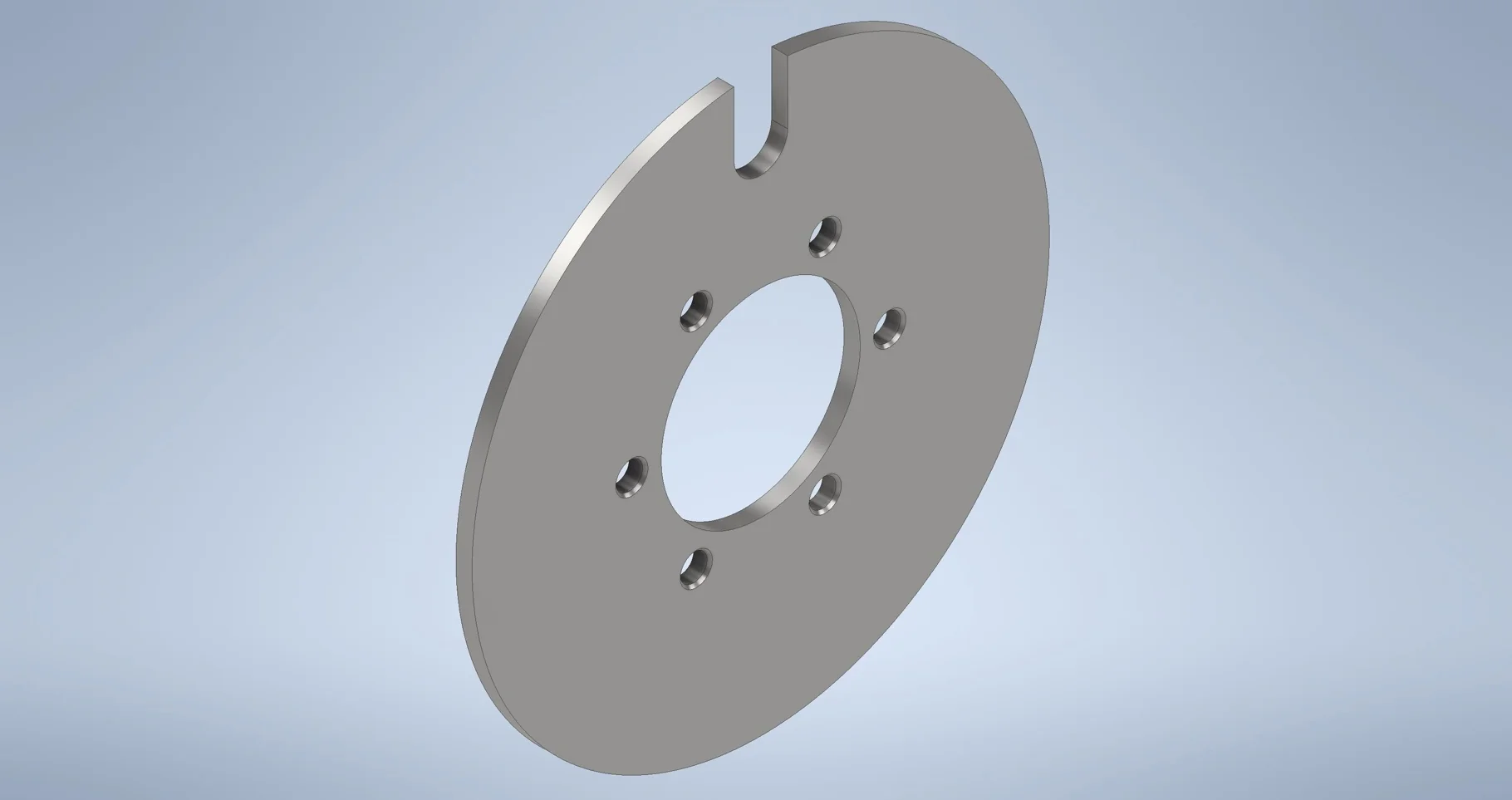 DISCS 13.434" FLAT PLATE 6-6-4.63 (.625 BH) .375 THK