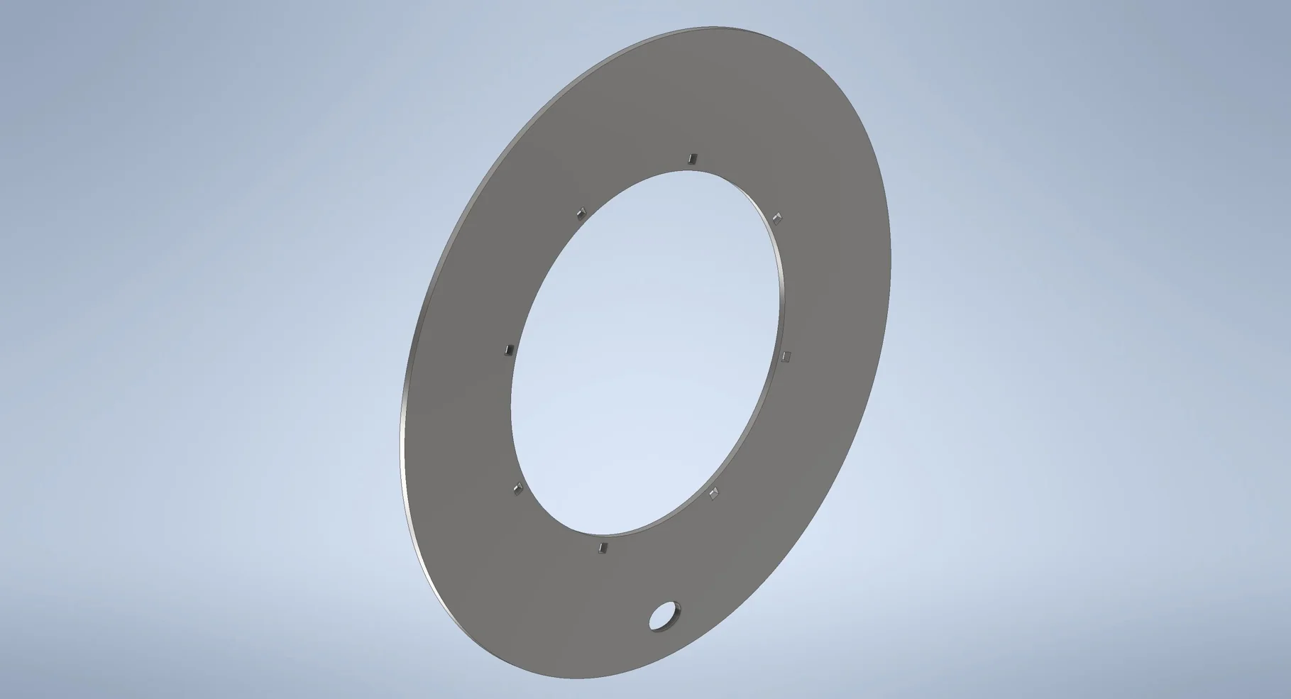 DISCS 46.039" FLAT PLATE 8-27.559-25.984 (.687 SQBH) .50 THK