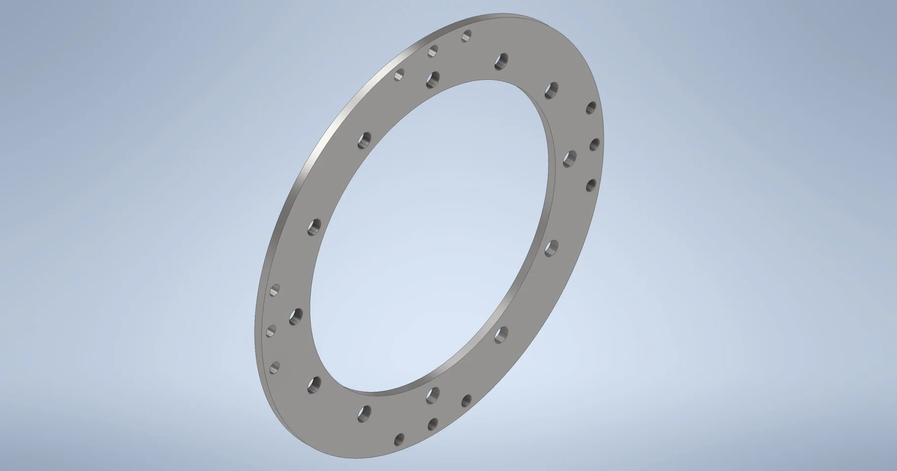 DISCS 24.604" FLAT PLATE 12-23.25 OUTER (.687 BH) - 12-19.685-17.651 INNER (.937 BH) .50 THK