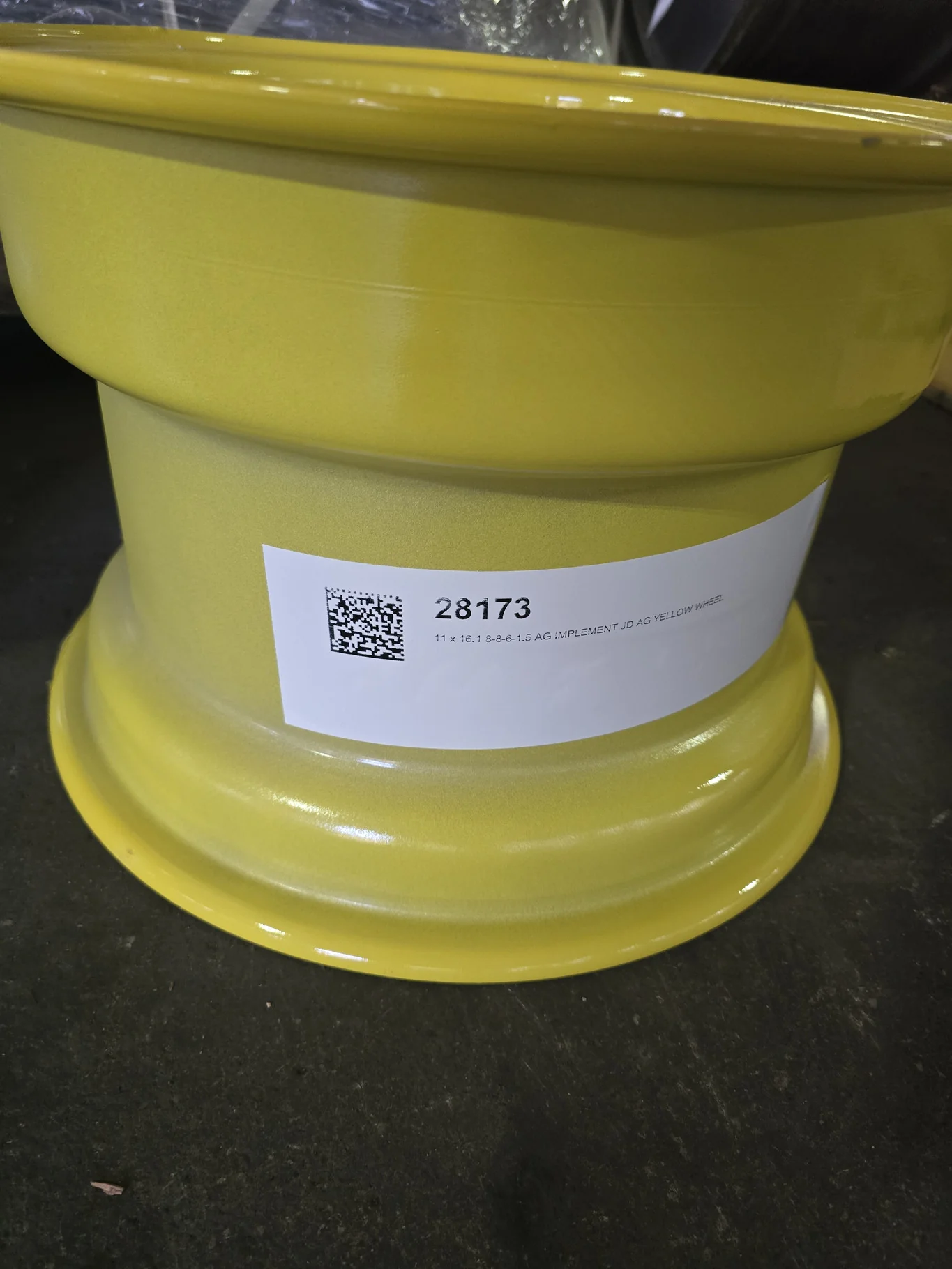 11 x 16.1 8-8-6-1.5 AG IMPLEMENT JD AG YELLOW WHEEL image 2