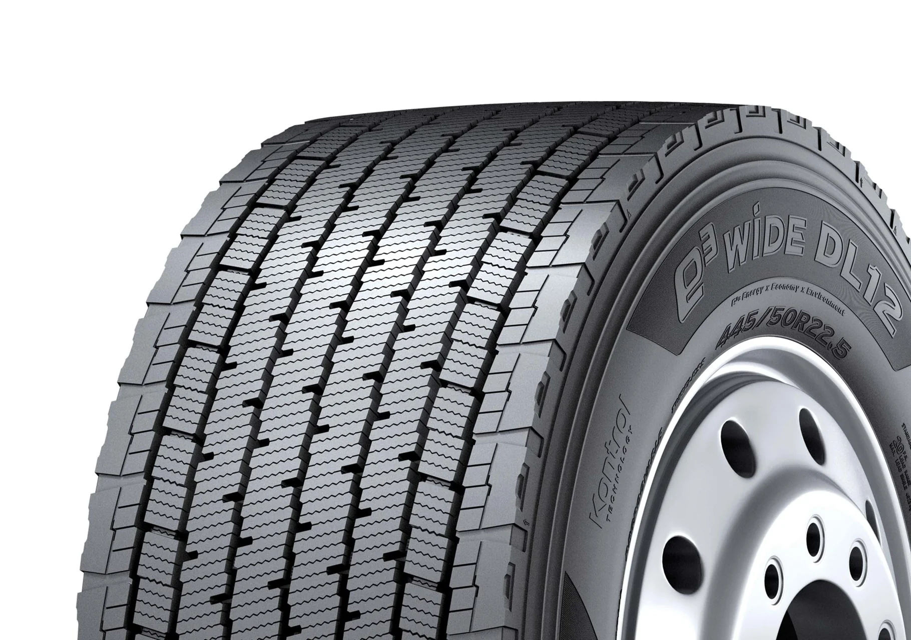 445/50R22.5/20 HANKOOK E3 WIDE DL12 SMART FLEX TRACTION O/S DRIVE TL
