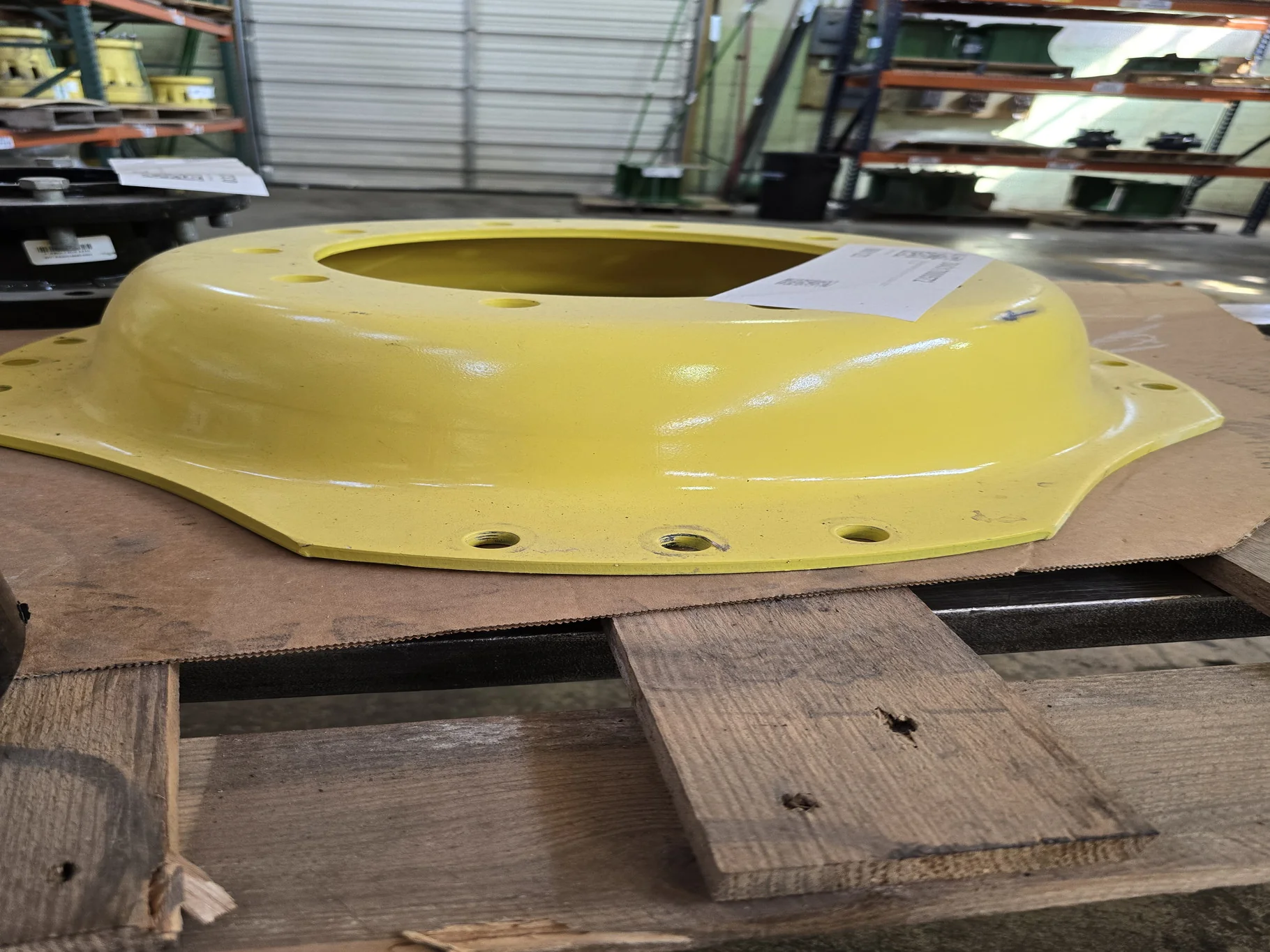 DISCS 28/30 WAFFLE 10-13.19-11.07 (4" DRAW) 3 BOLT YELLOW RECONDITIONED image 2