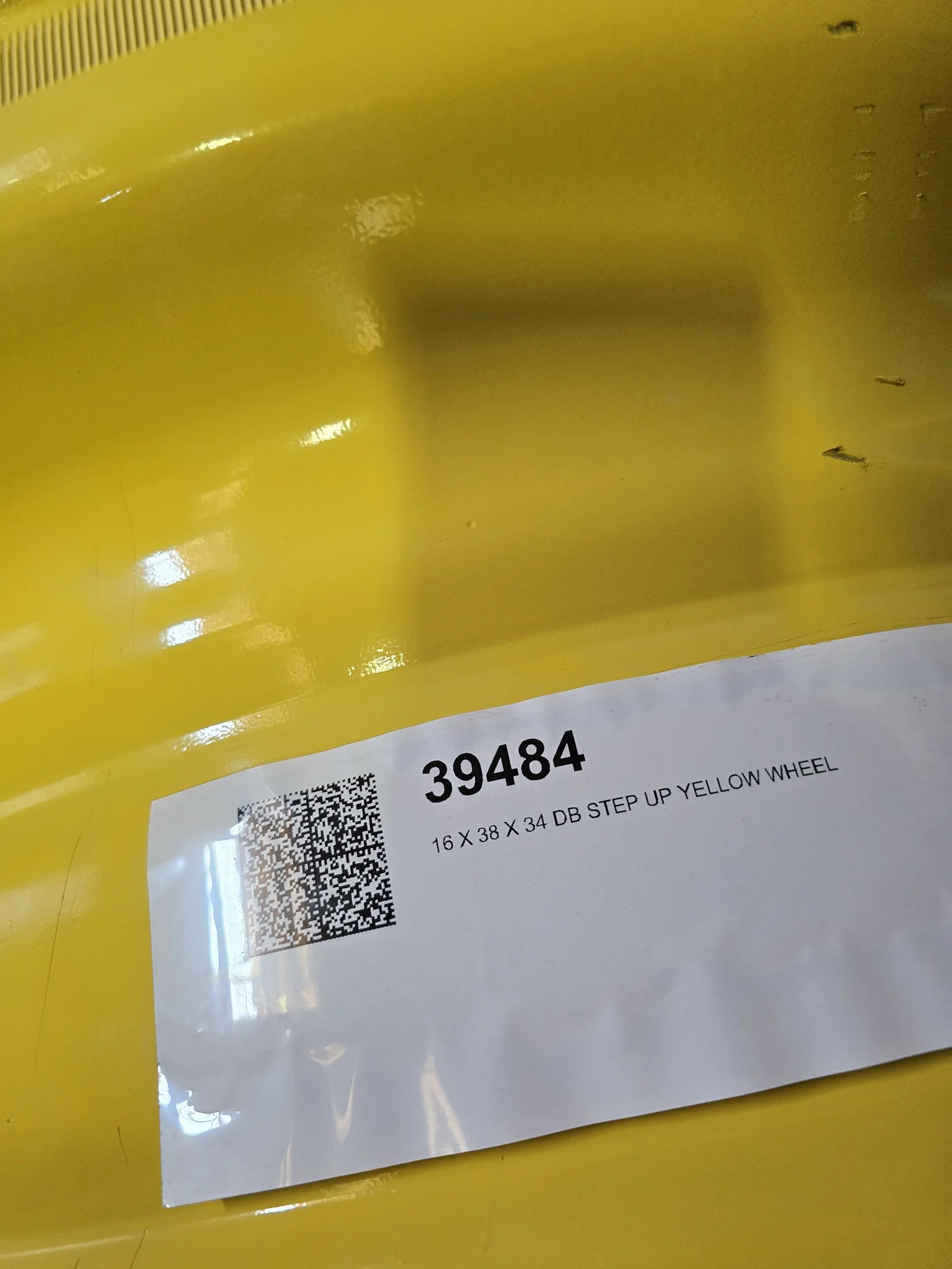 16 X 38 X 34 DB STEP UP YELLOW WHEEL image 3
