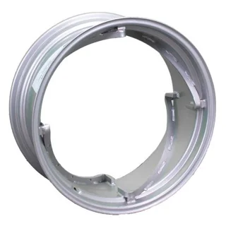 12 X 28 4 RAIL SILVER WHEEL image 2