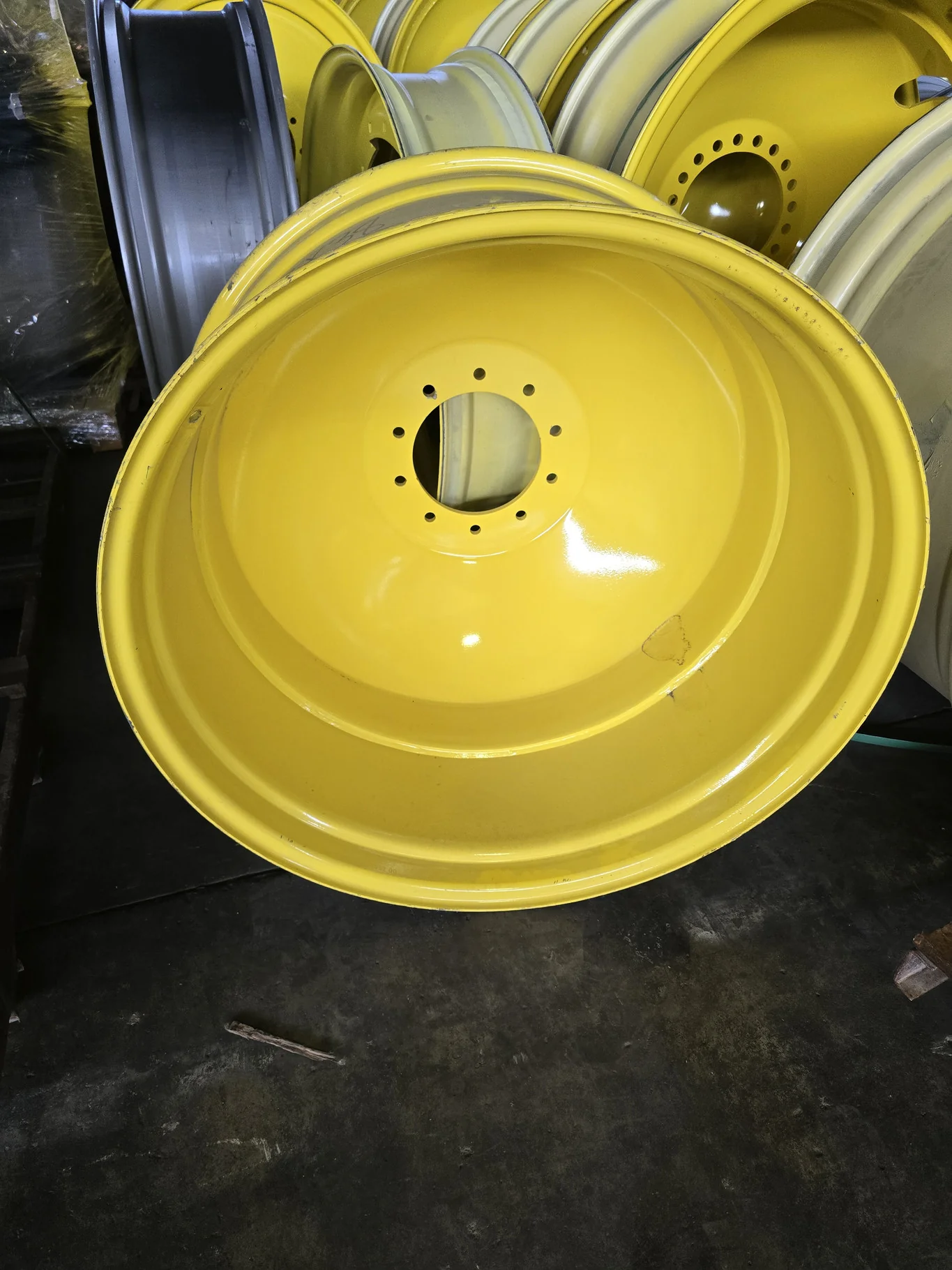 18 X 38 10-12.00-9.51 -24.5FS (INSIDE) DOLLY DUAL YELLOW WHEEL image 2