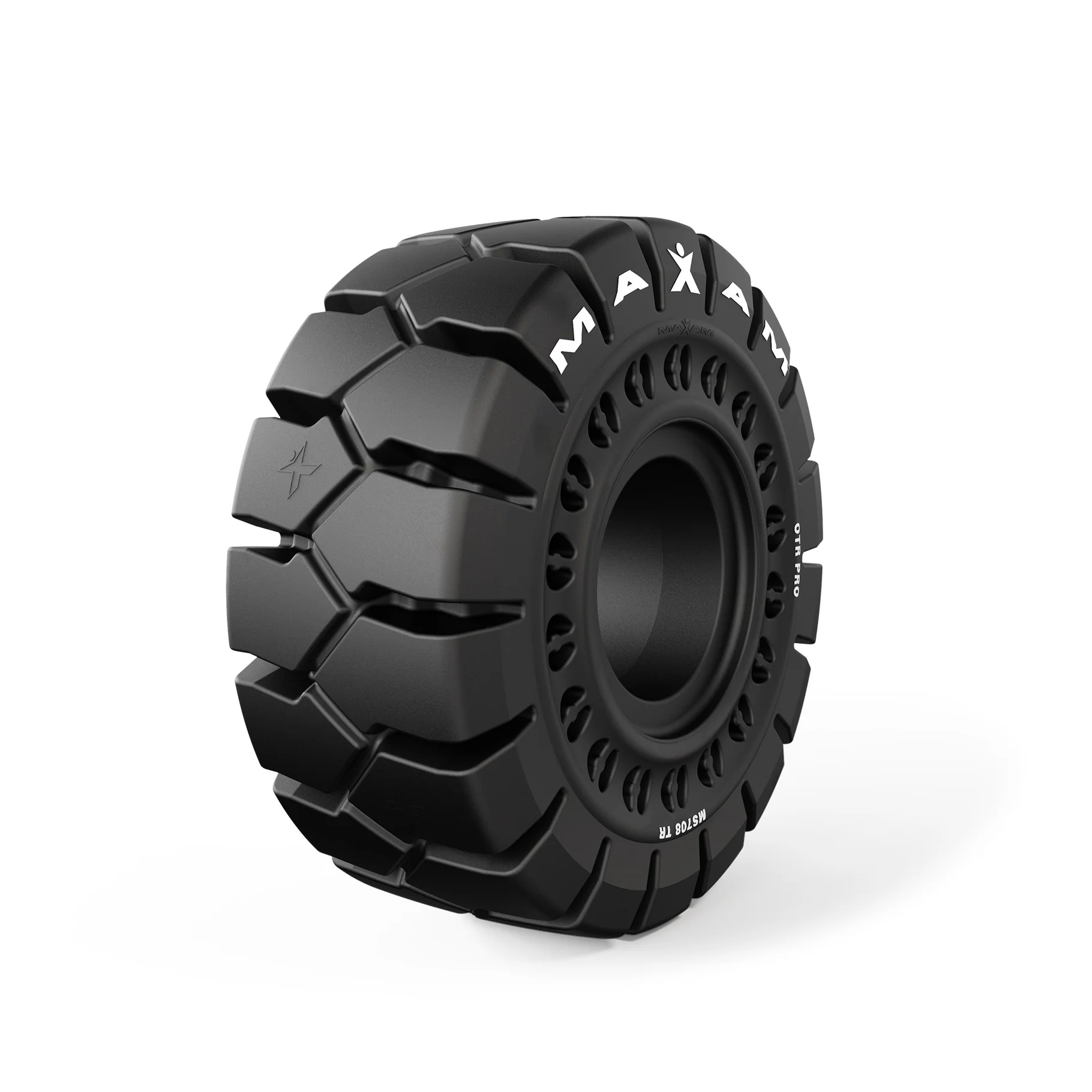 20.5-25 Maxam MS708 Traction (APERTURE) Solid Black Resilient