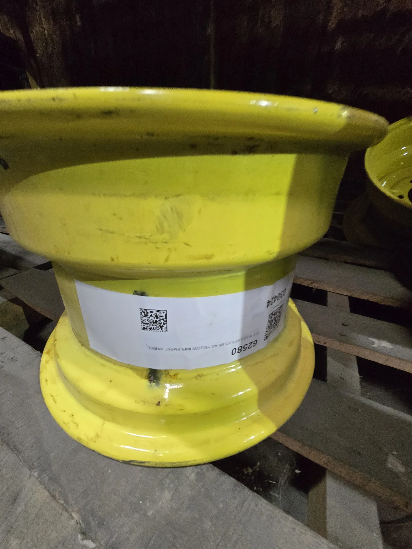 10 X 15 6-6-4.63-5.375 BS AG YELLOW IMPLEMENT WHEEL image 3