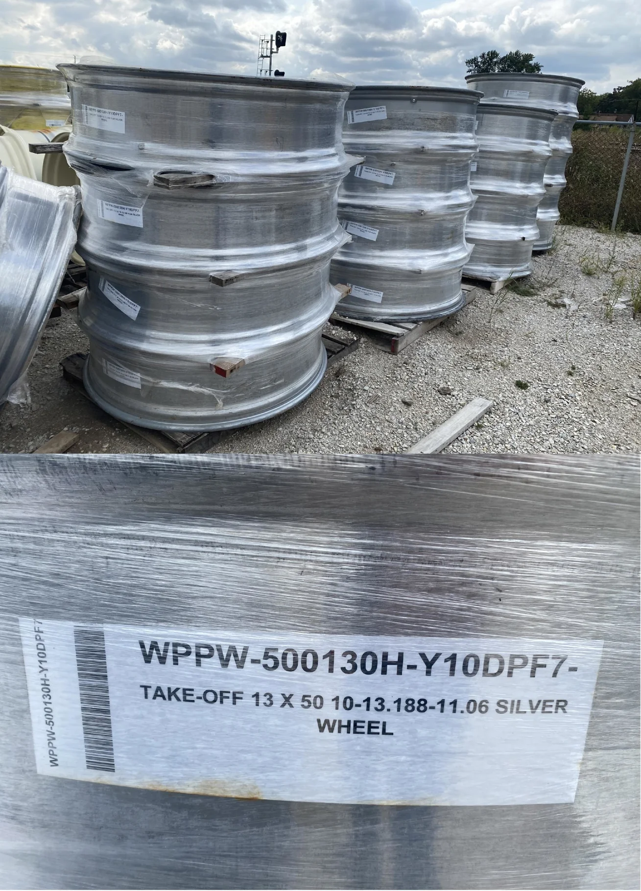 TAKE-OFF 13 X 50 10-13.188-11.06 -6.125BS SILVER WHEEL