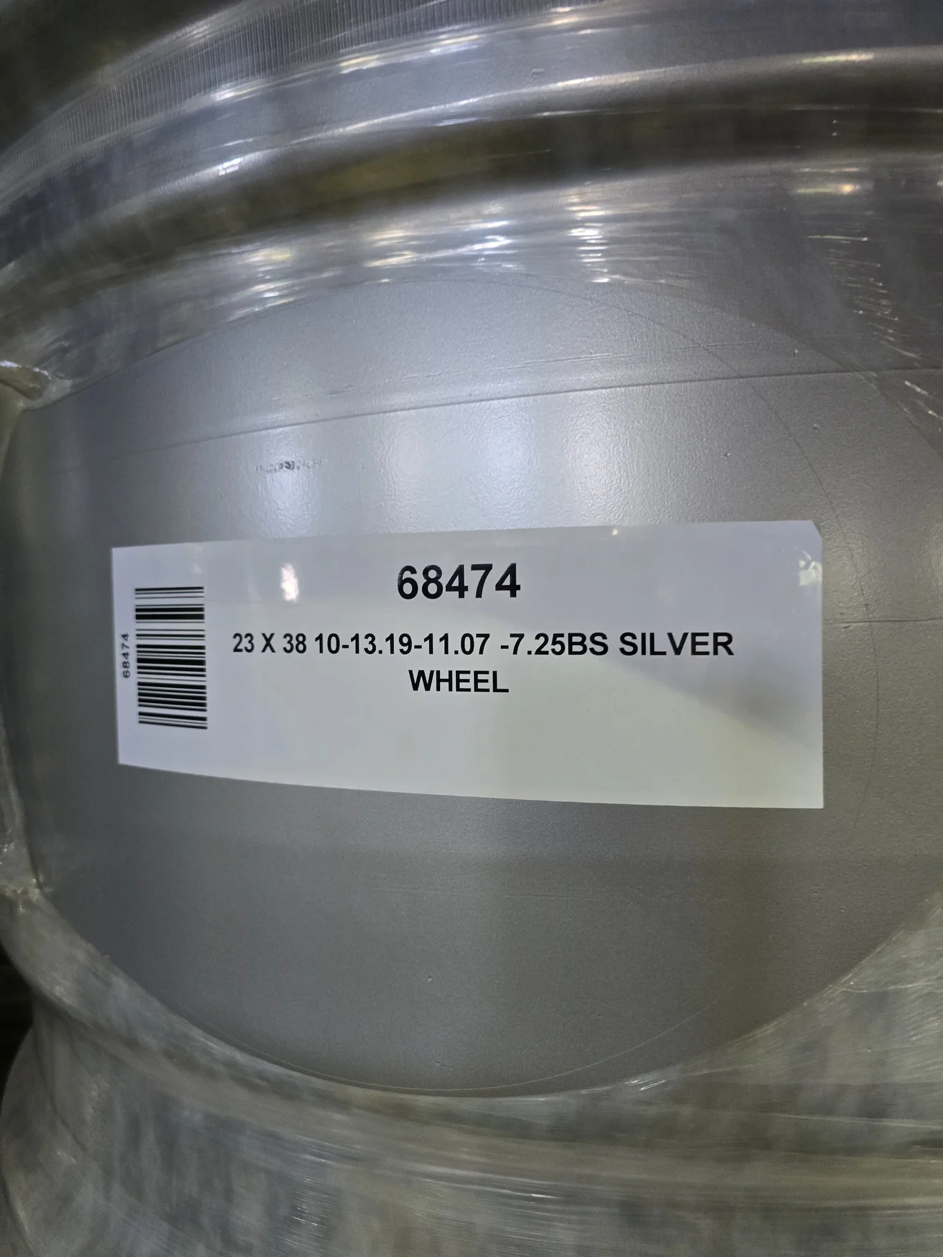 23 X 38 10-13.19-11.07 -7.25BS SILVER WHEEL image 3
