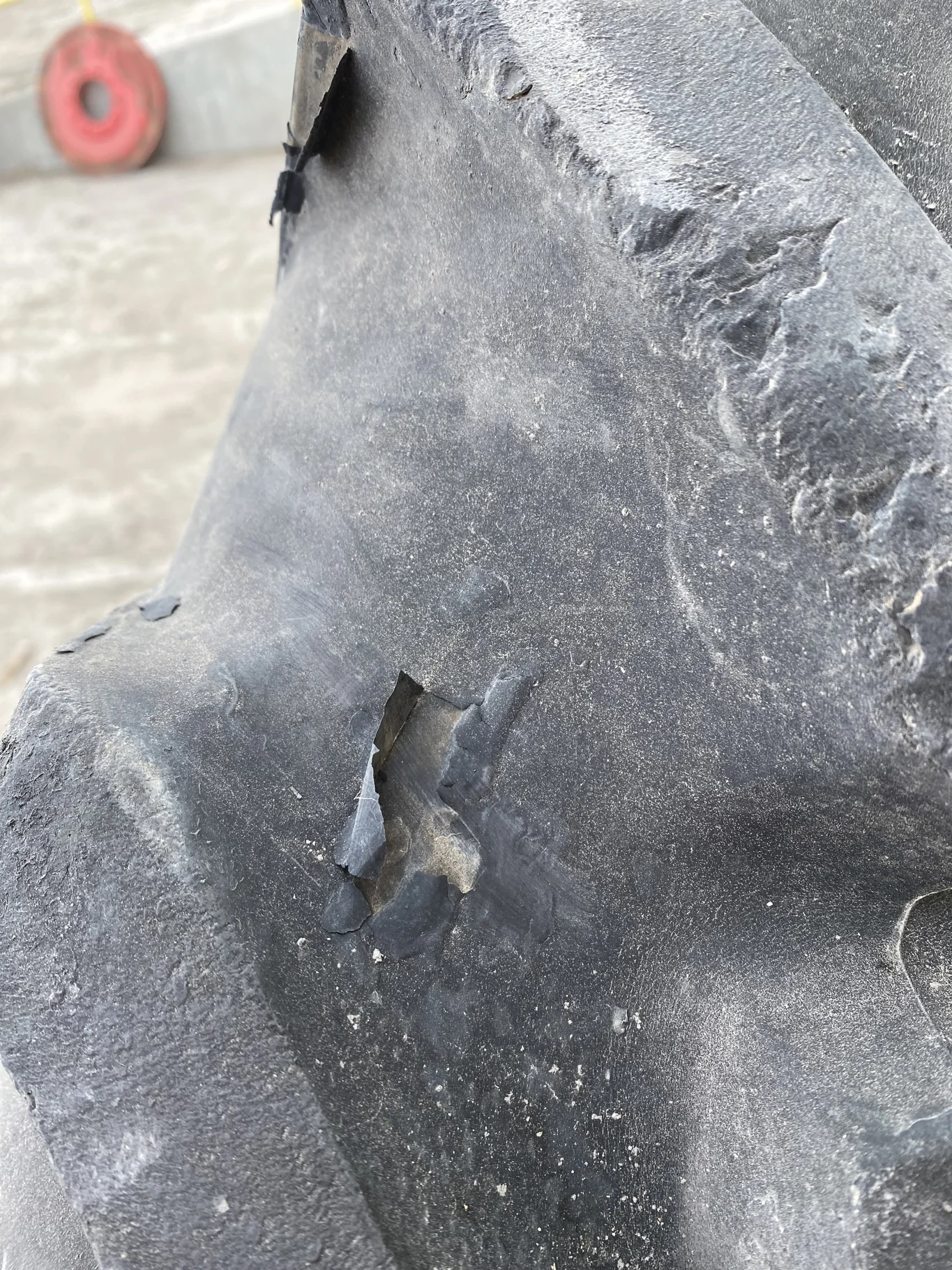 Repaired Used 80% 320/90R46 Titan TT49V R1-W (148A8) (Bead Damage, Chunks Of Lugs Missing) image 5