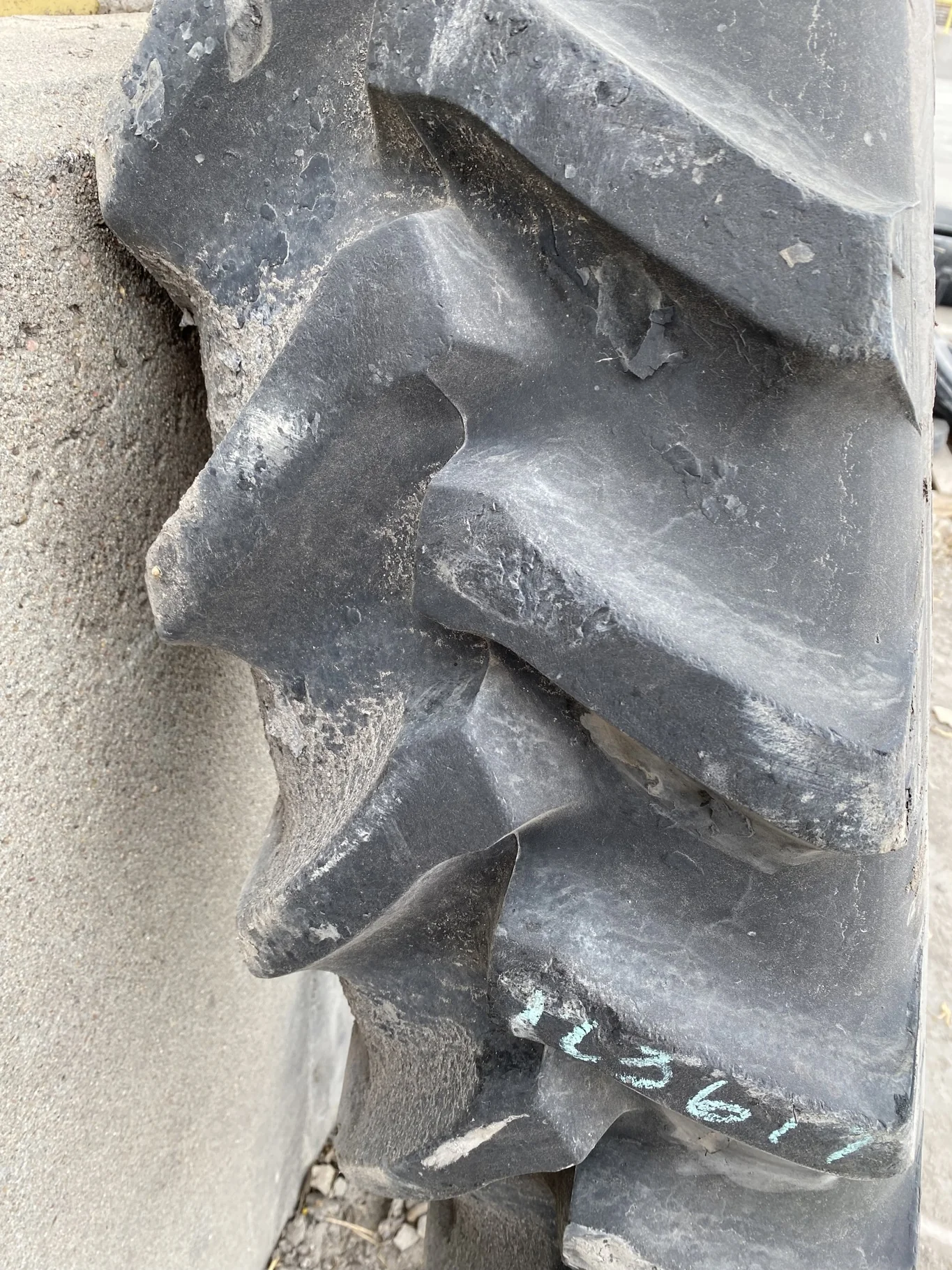 Repaired Used 80% 320/90R46 Titan TT49V R1-W (148A8) (Bead Damage, Chunks Of Lugs Missing) image 9