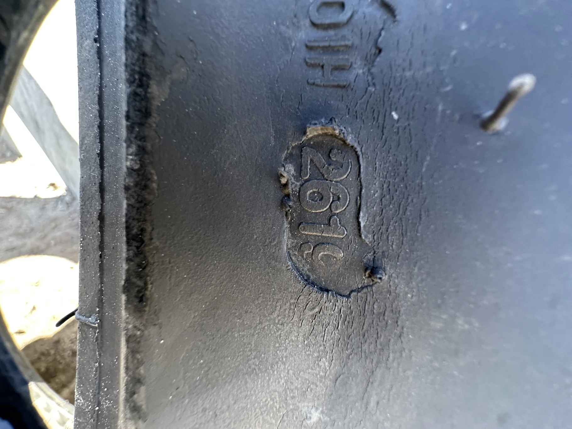 Used 80% 380/85R38 Trelleborg TM600 R-1W 142B TL (Lug Cuts Cuts Between Lugs Sidewall Patch) image 7