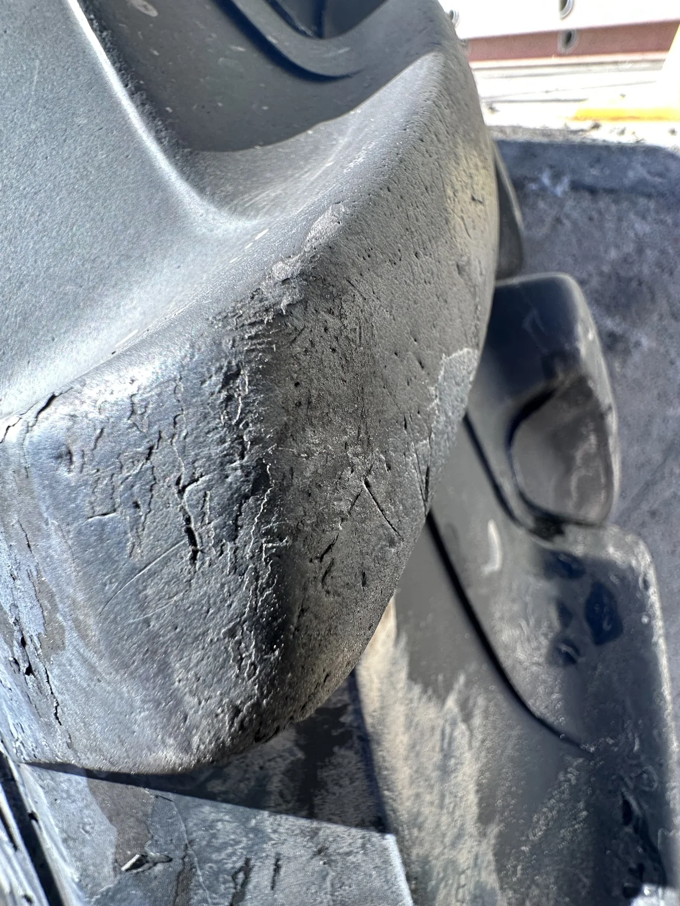Used 80% 380/85R38 Trelleborg TM600 R-1W 142B TL (Lug Cuts Cuts Between Lugs Sidewall Patch) image 9