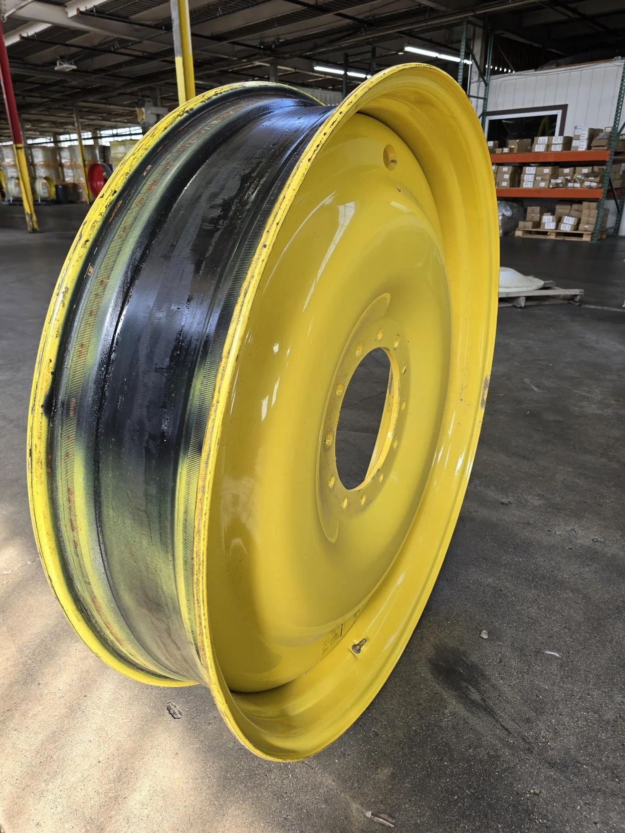 Take-Off 10 X 46  12-13.976-11.857-1 Yellow Bubble Disc Wheel