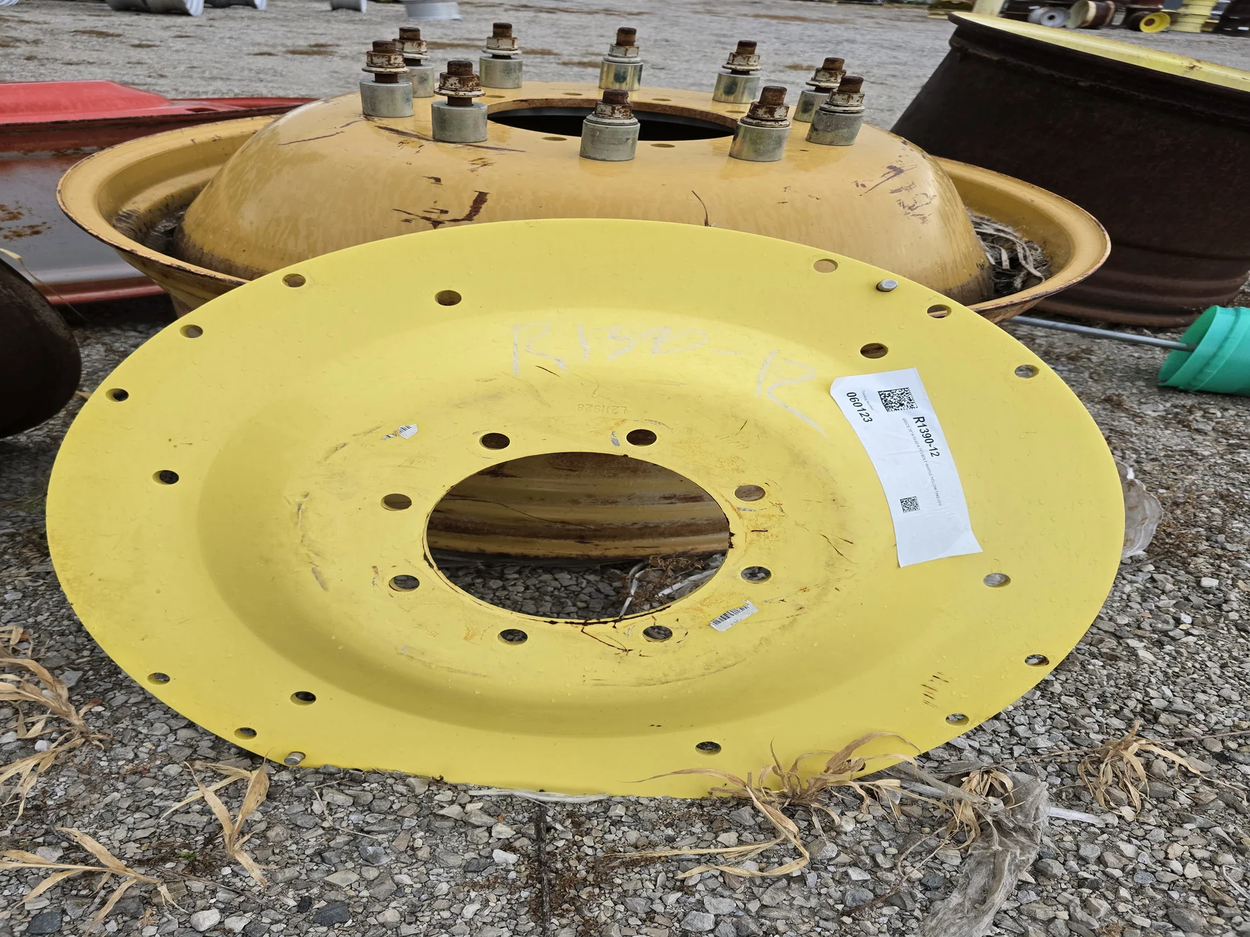 Take-Off 38" DISCS 8-10.82-8.78 3 BOLT WAFFLE YELLOW image 2