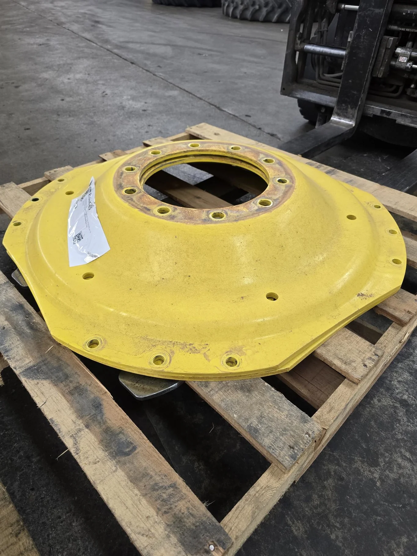 Used 38" Disc 10-13.19-11.07 Waffle Yellow