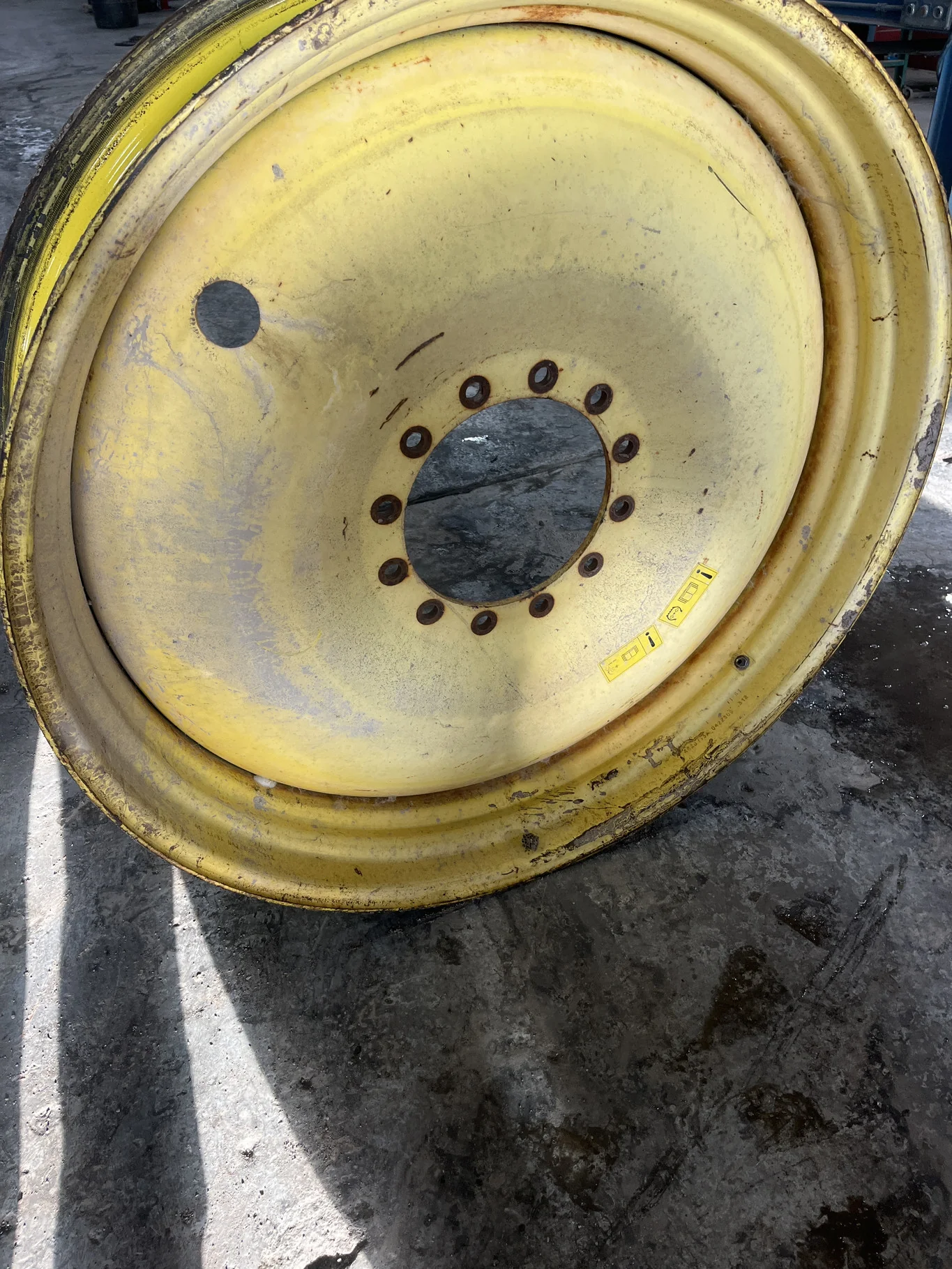 Used 13 X 46 12-13.976-11.857-1 Dual Yellow Wheel image 2