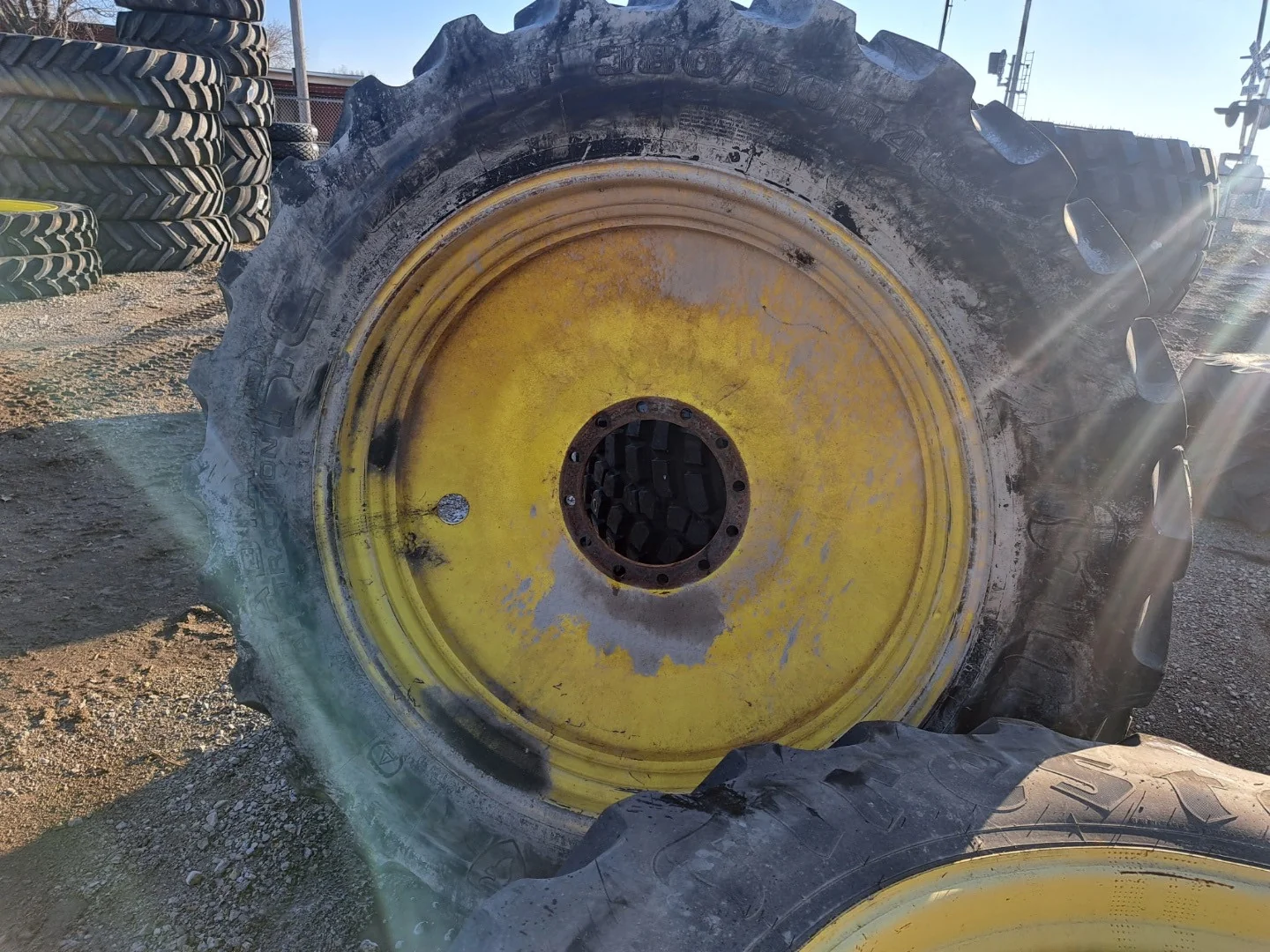 Used IF380/90R46 168B Firestone RAT RC TL R-1W 80-85% On 13 x 46 (12-13.976-11.857-1) Bubble Disc image 7