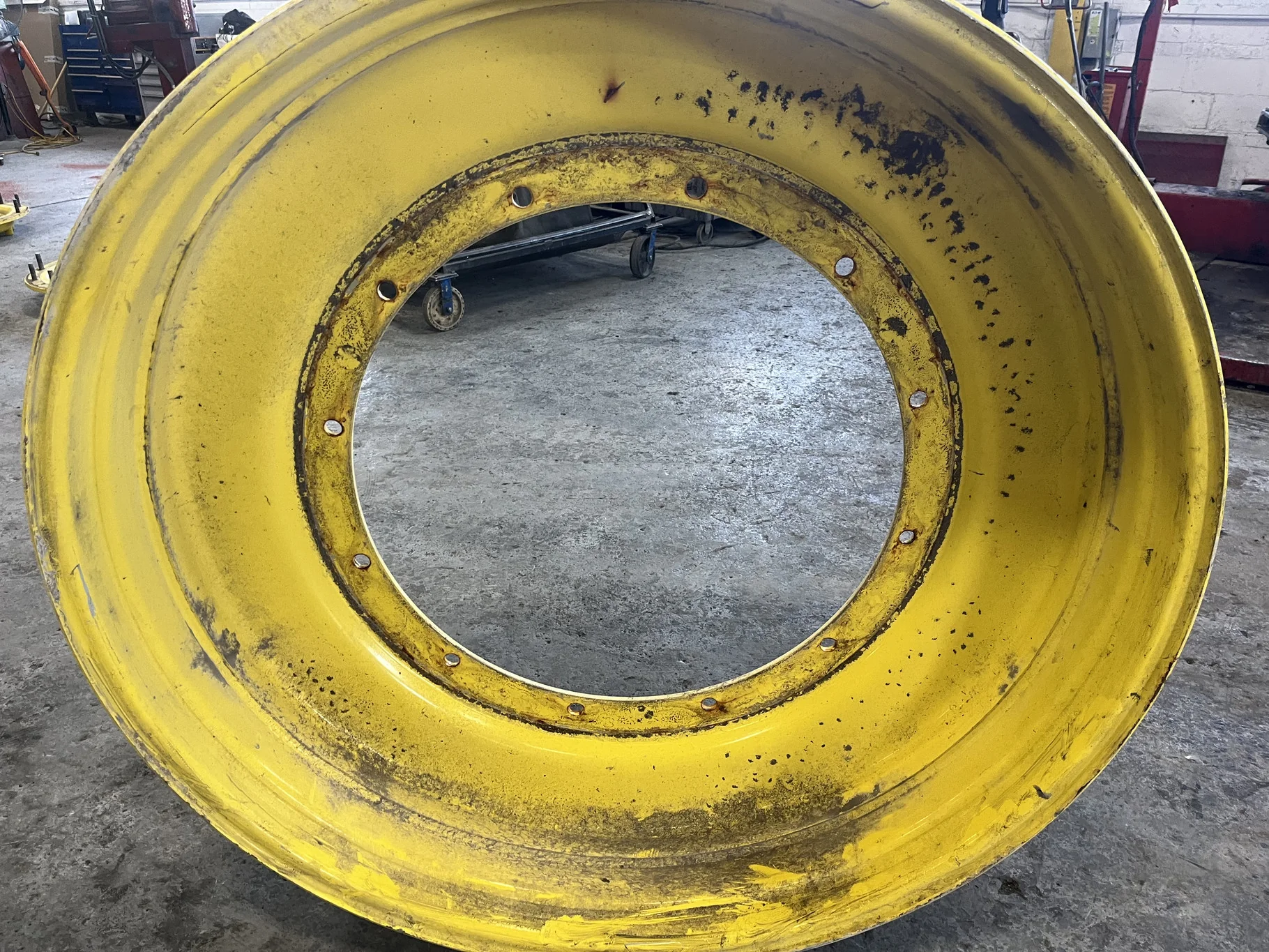 Used 13 X 50 Rim & Rail Yellow Wheel