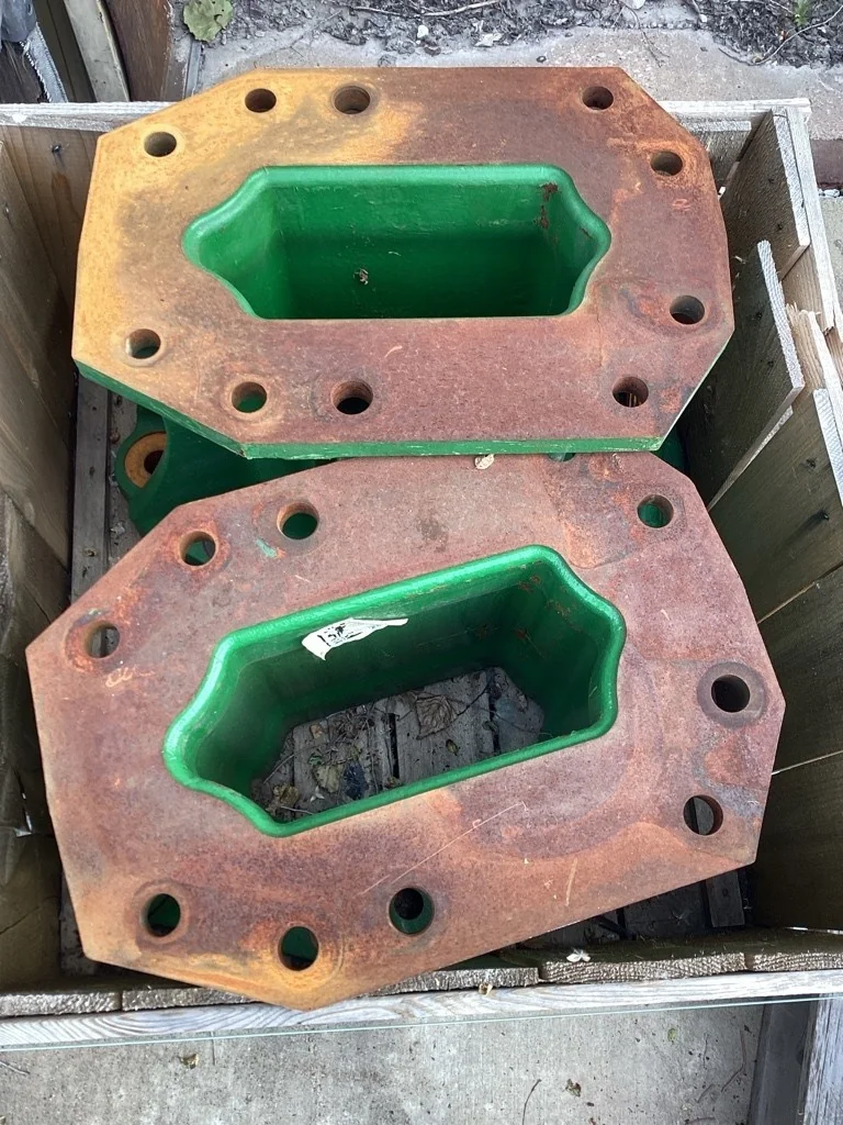 Used 15.5" Frame Extension Kit JD (2 Axle Shafts) No Truss Rod, No Hardware.