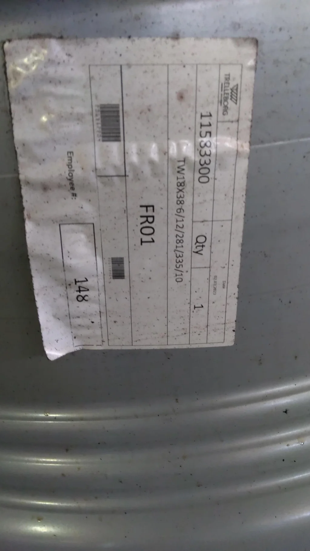 Take-Off 18 x 38 10-13.19-11.07 6"BS 15/16" BH Tractor-Only Gray Wheel image 5
