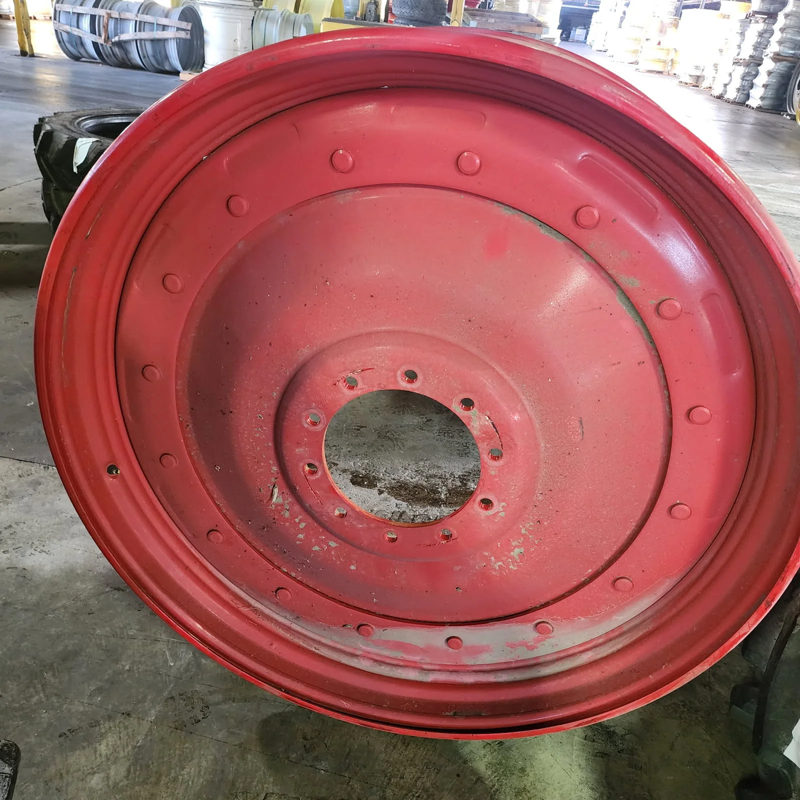 Take-Off 15 x 50 10-13.19-11.07 Rim & Rail Fendt Red Wheel w/ Disc image 4