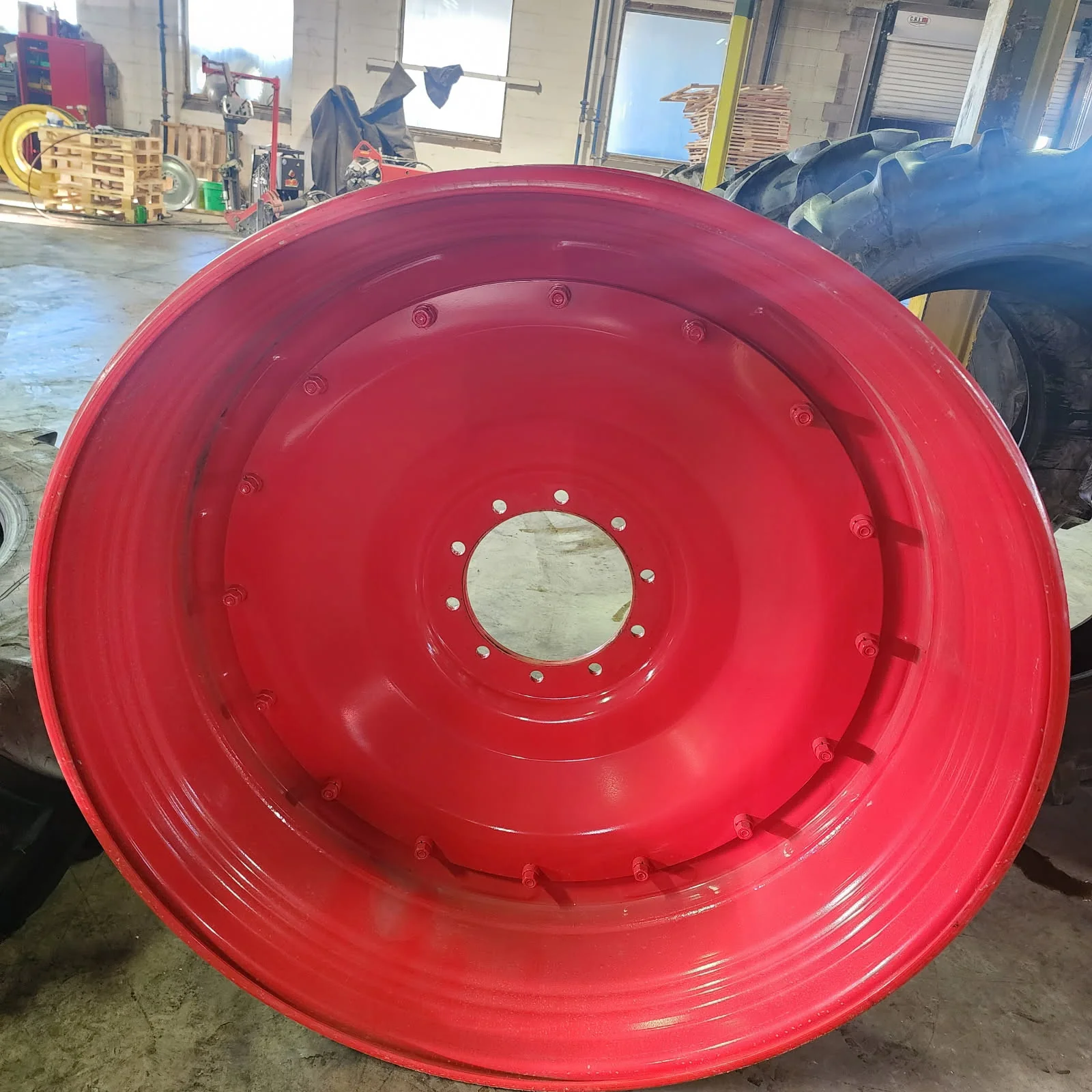 Take-Off 15 x 50 10-13.19-11.07 Rim & Rail Fendt Red Wheel w/ Disc image 6
