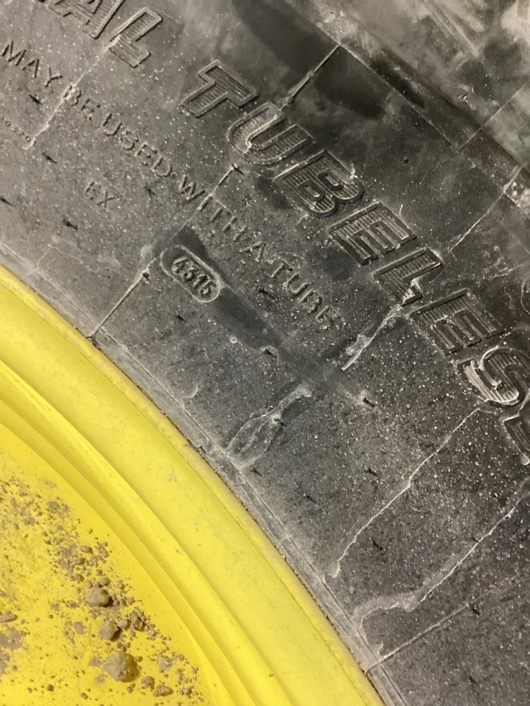 Used 480/80R50 159A8 Michelin Agribib TL R-1W 70-75% On 15 x 50 (10-13.19-11.07) Titan Dual Wheel image 4