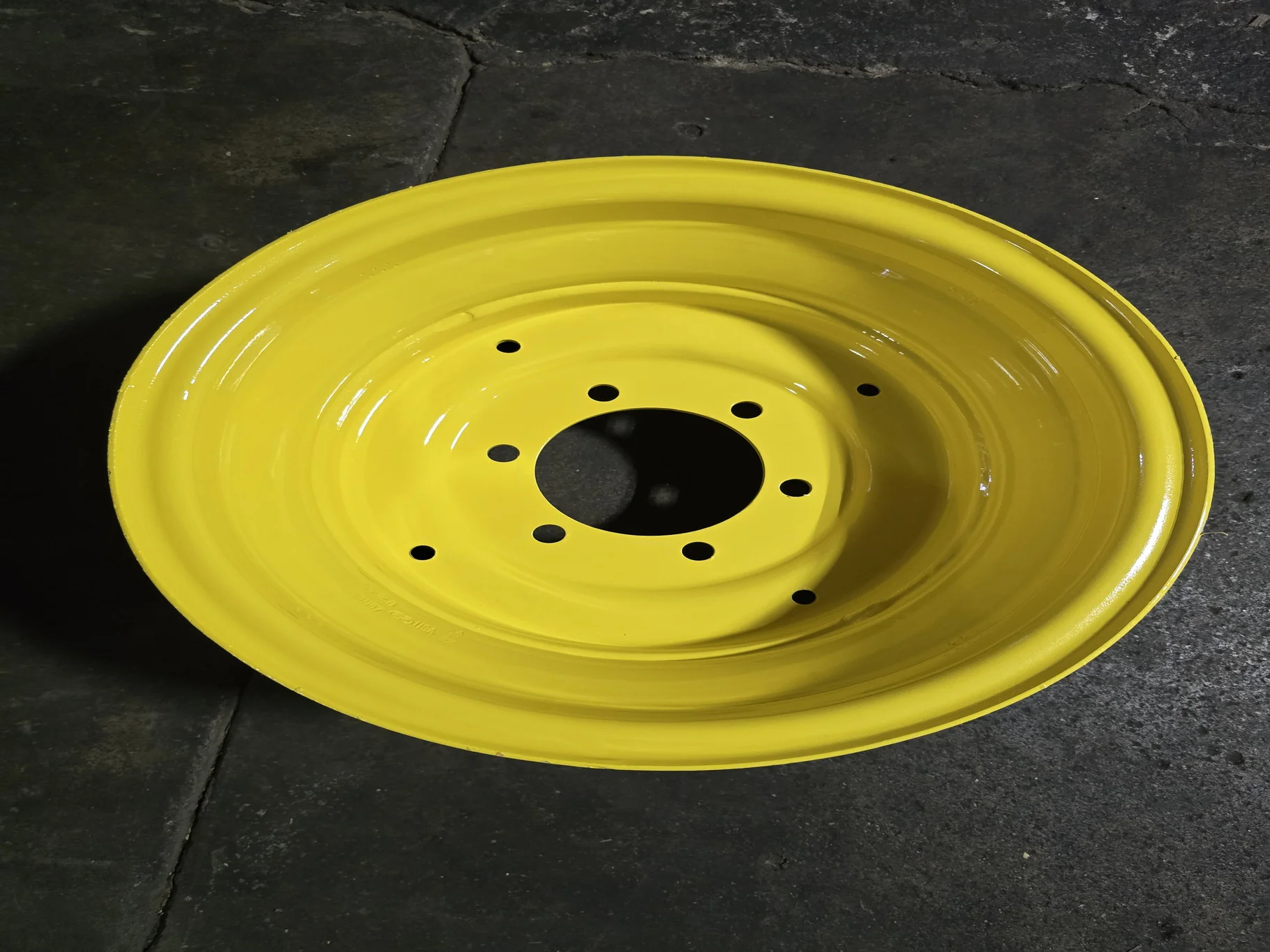 8 X 15 6-6-4.62 Solid Yellow Wheel RECONDITIONED image 2