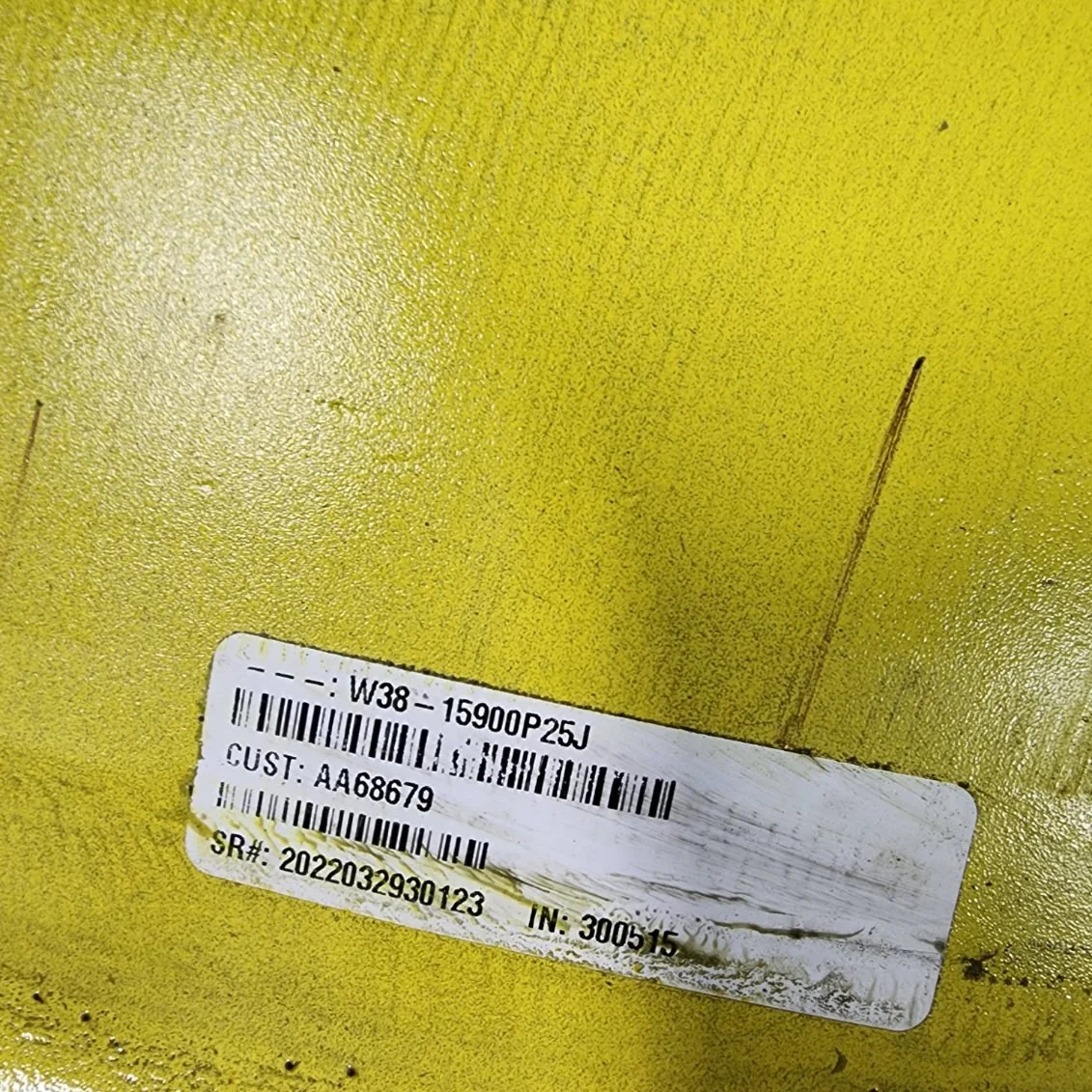 Take-Off 23 X 38 10-13.19-11.07 GKN Yellow Sprayer Wheel